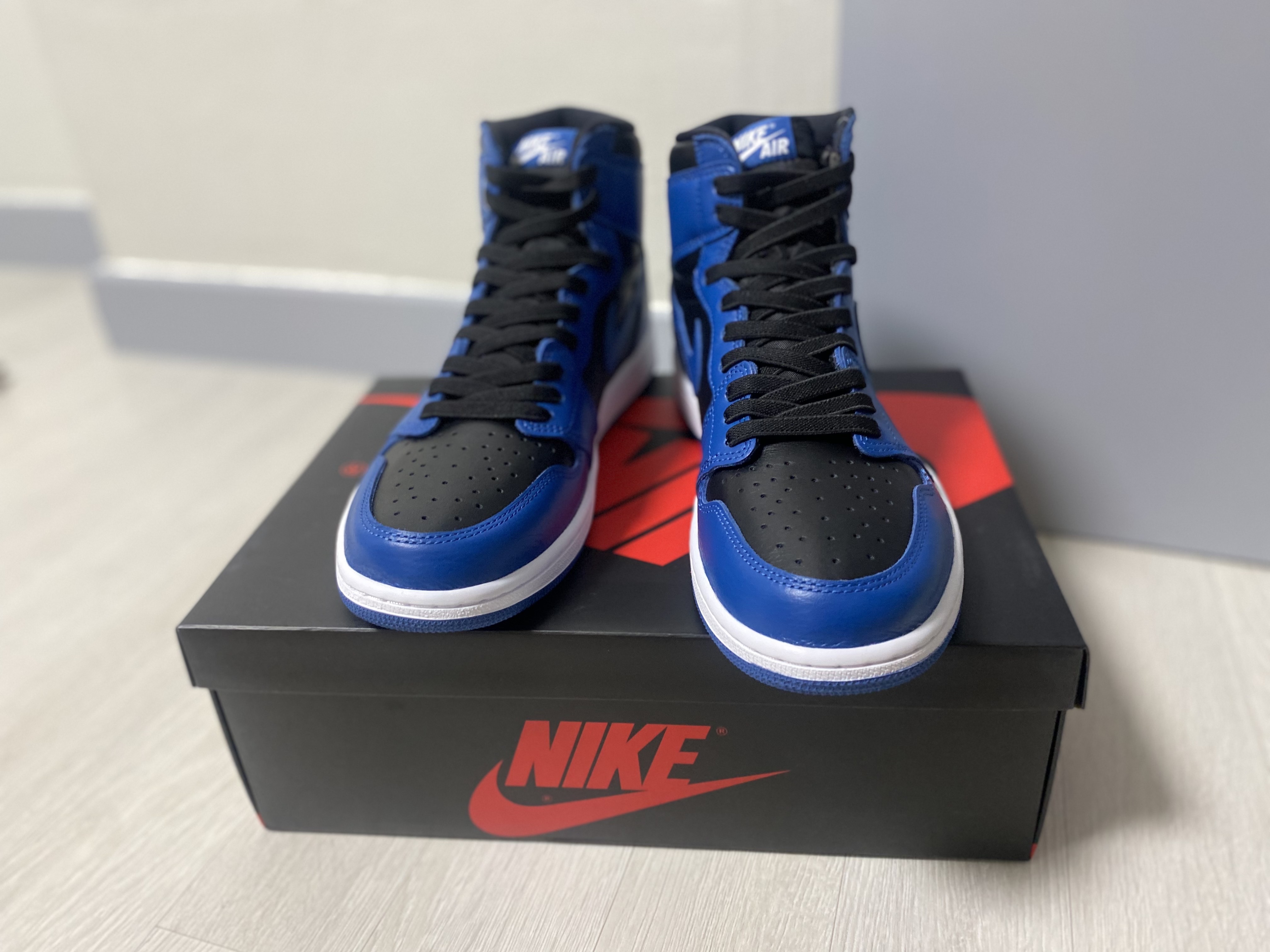 Jordan 1 Retro High OG Dark Marina Blue, (GS) Jordan 1 Retro High OG Dark Marina Blue 착용 스타일 - 1