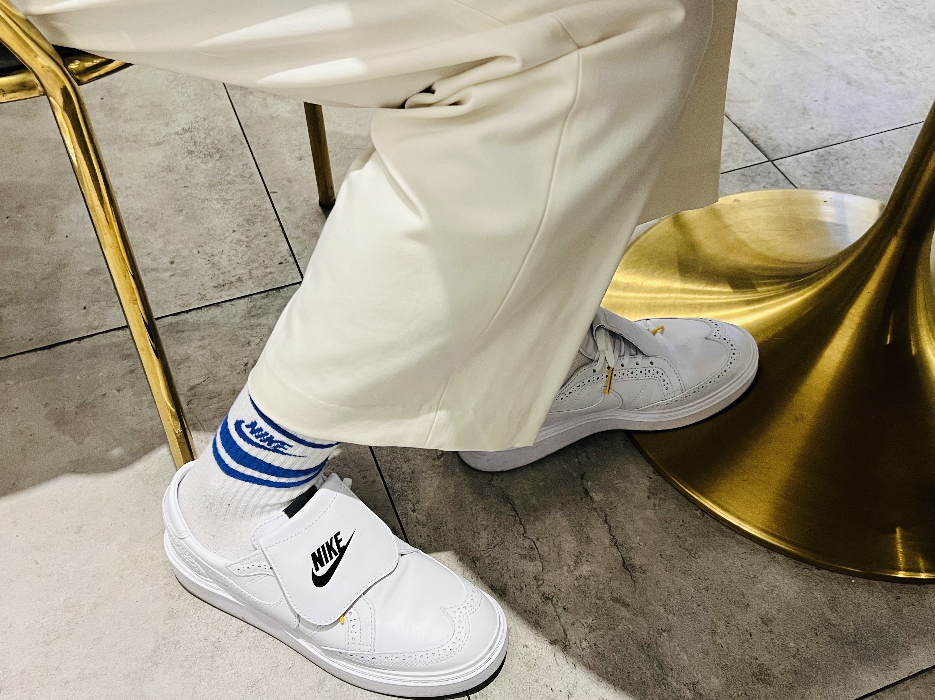 Nike x Peaceminusone Kwondo1 White 착용 스타일