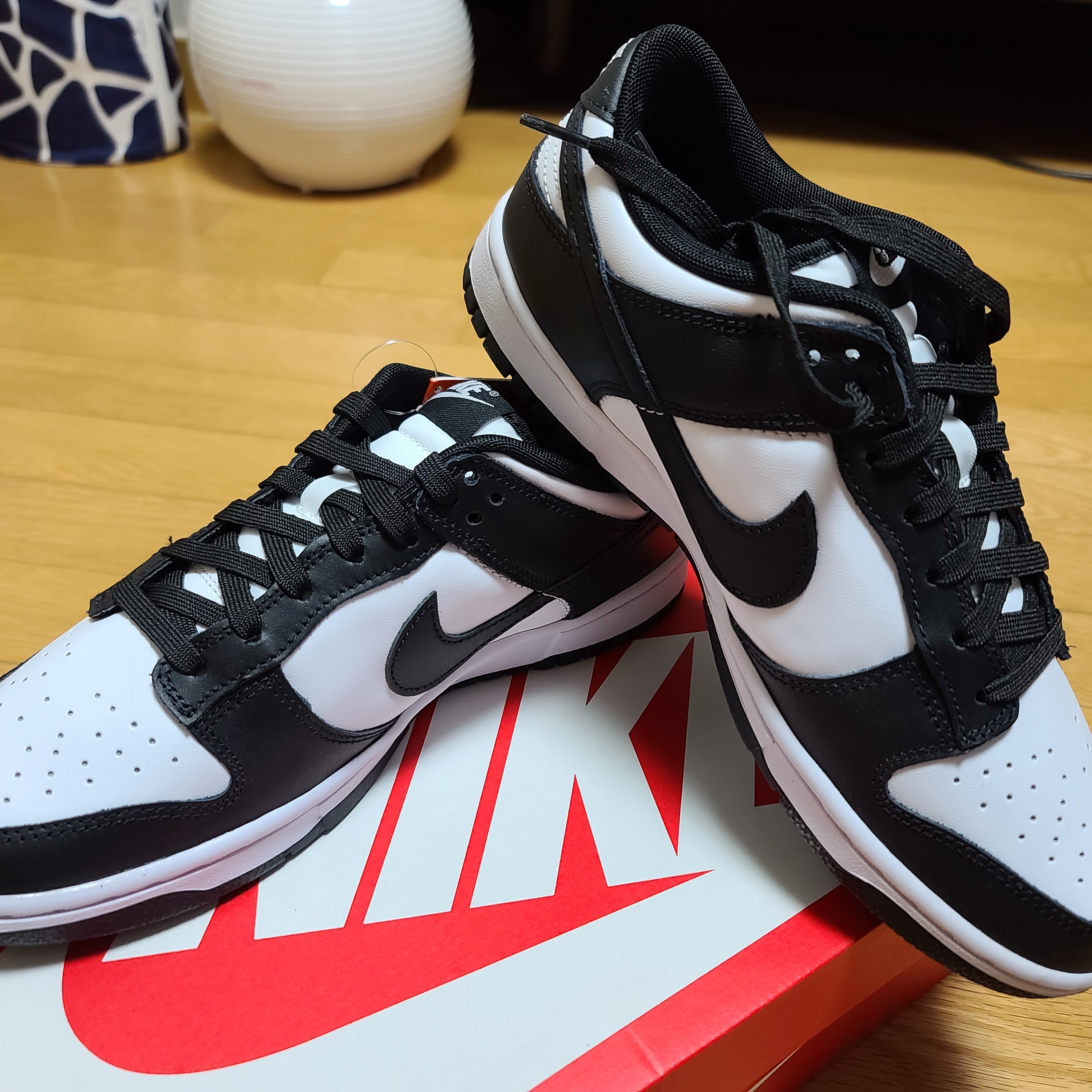 Nike Dunk Low Retro Black 착용 스타일 - 1