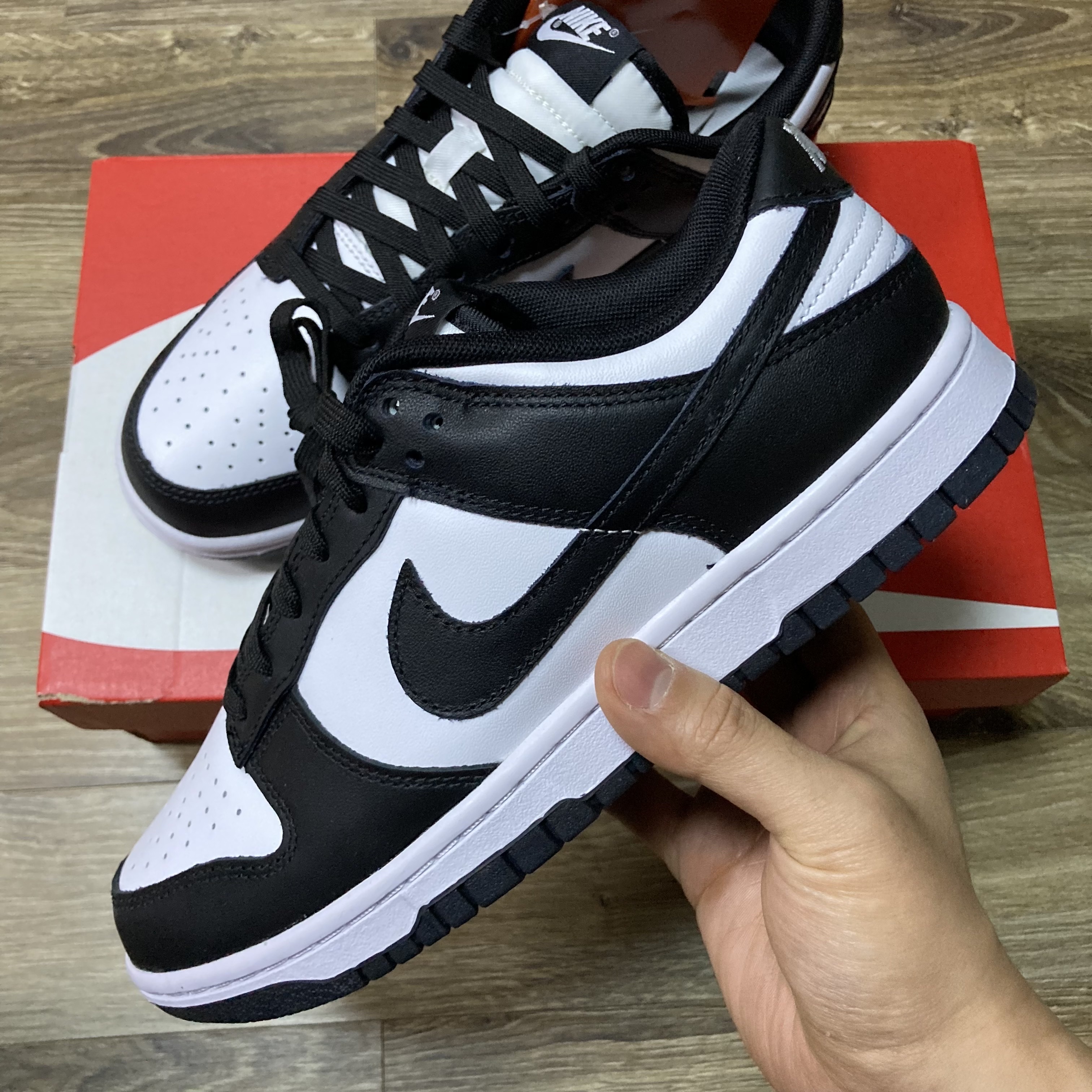 Nike Dunk Low Retro Black, (W) Nike Dunk Low Black 착용 스타일 - 3