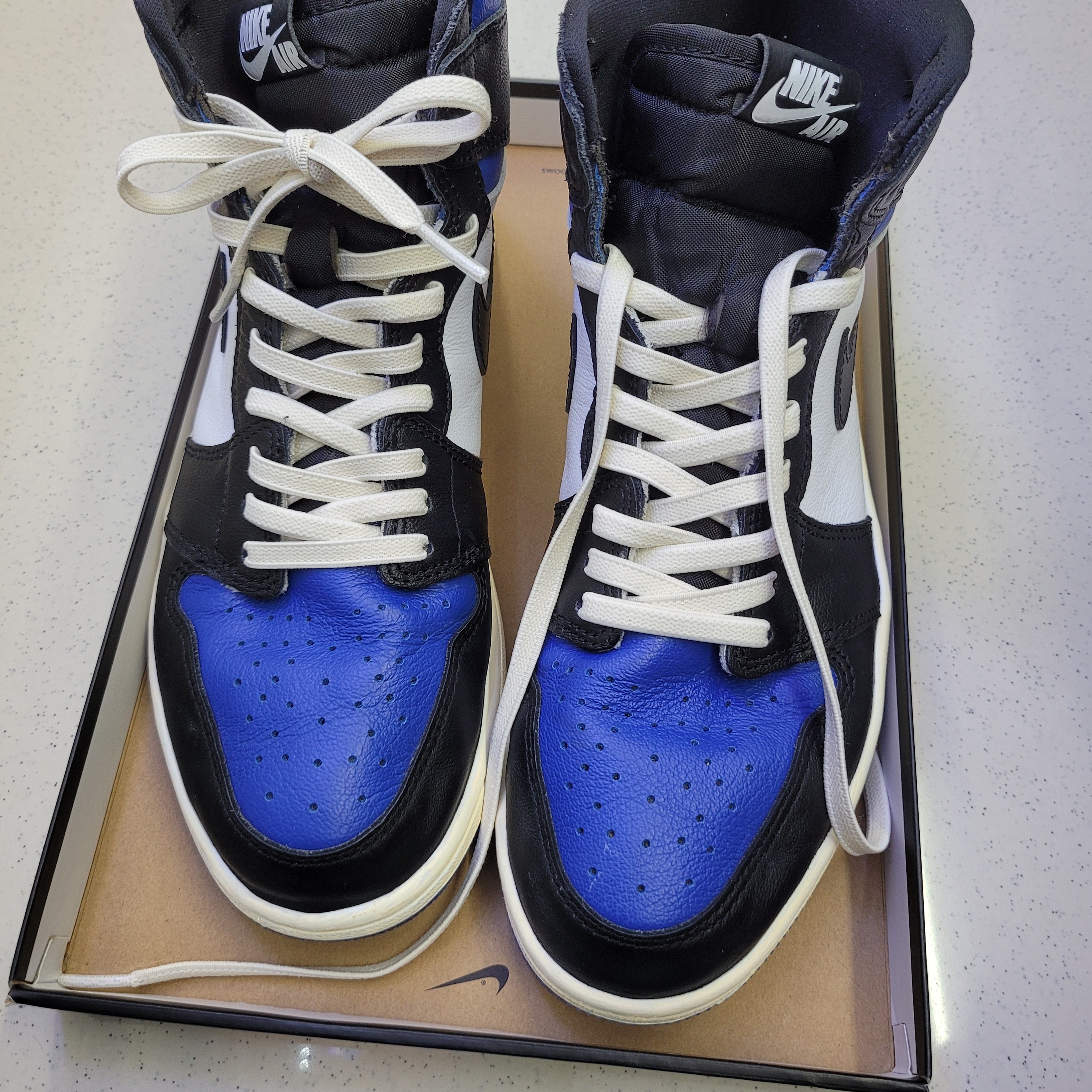 Jordan 1 Retro High OG Royal Toe 착용 스타일 - 1