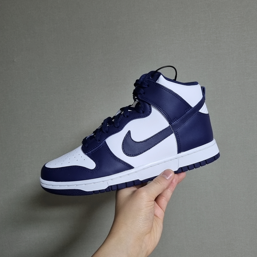 Nike Dunk High Retro Championship Navy 착용 스타일