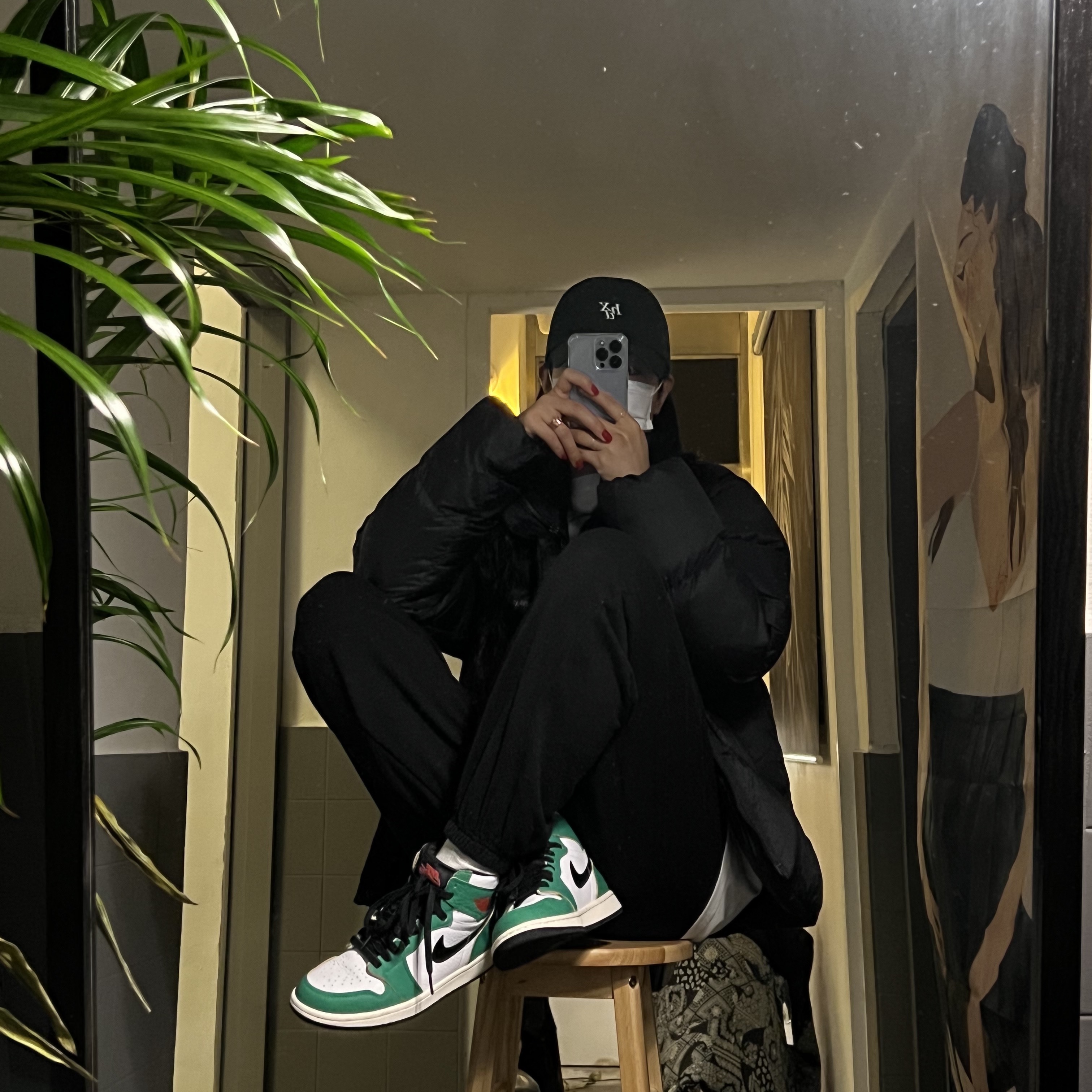 (W) Jordan 1 Retro High OG Lucky Green 착용 스타일