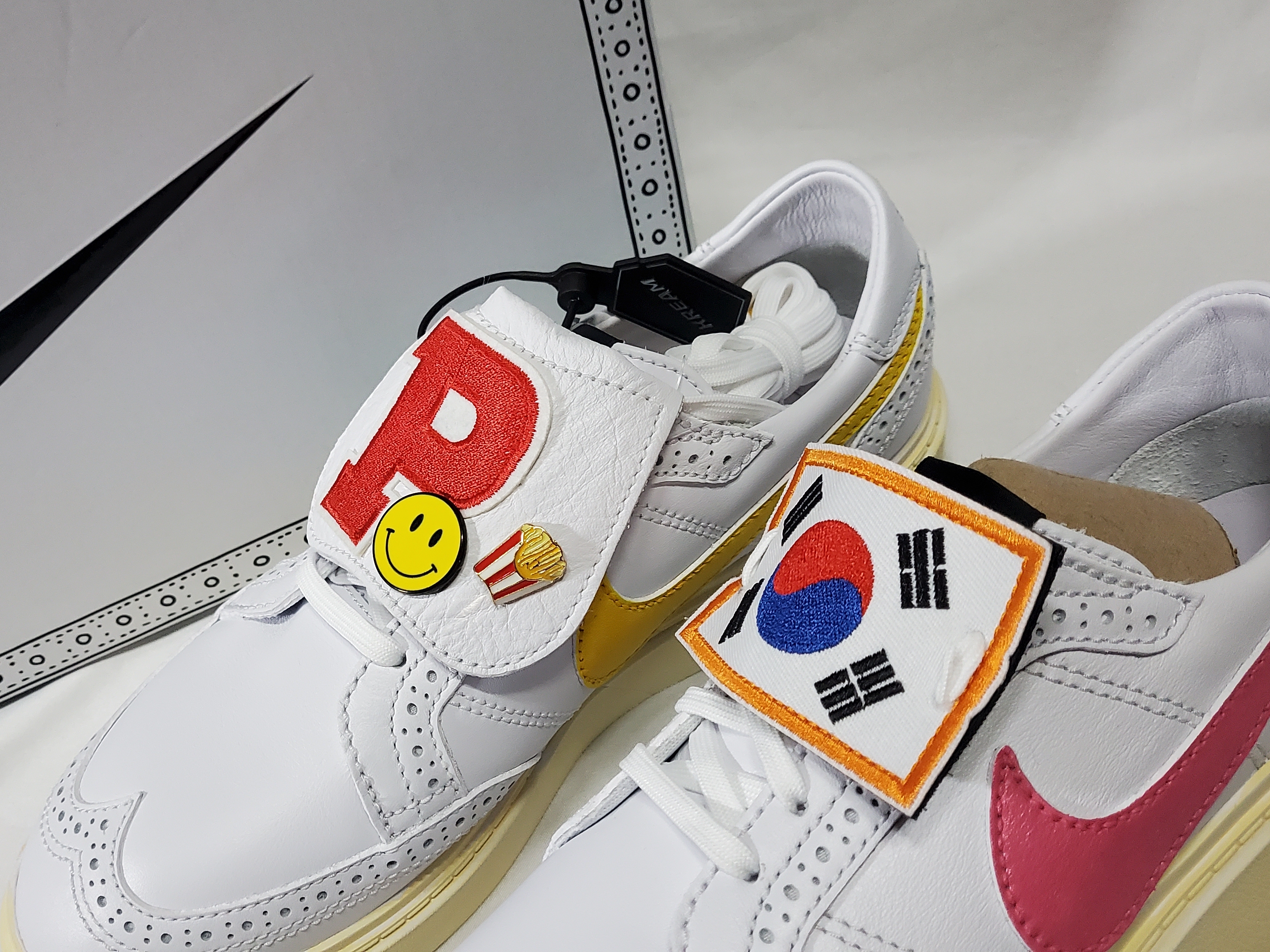 Nike x Peaceminusone Kwondo1 White 착용 스타일