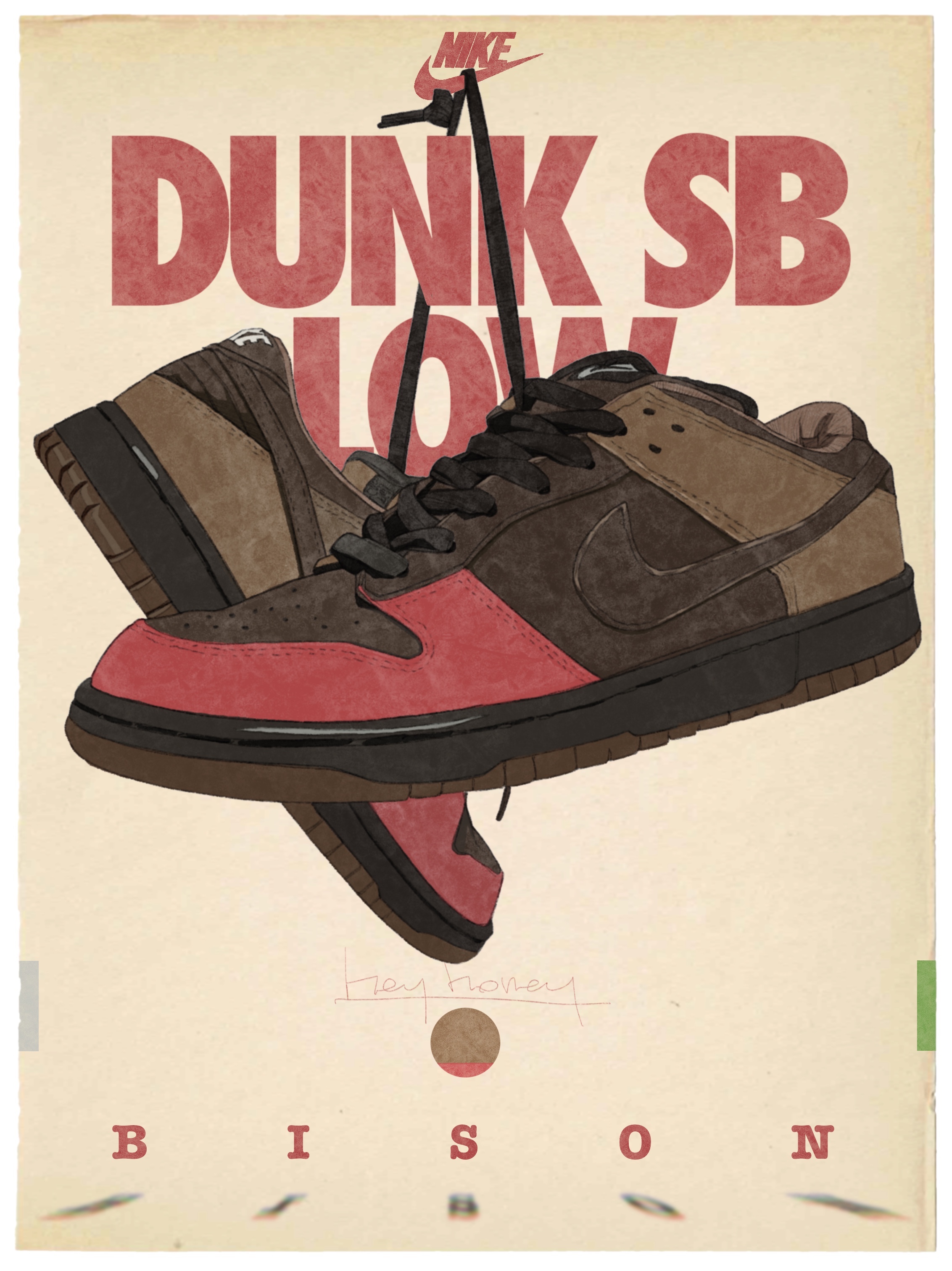 Nike Dunk SB Low Bison 착용 스타일 - 1