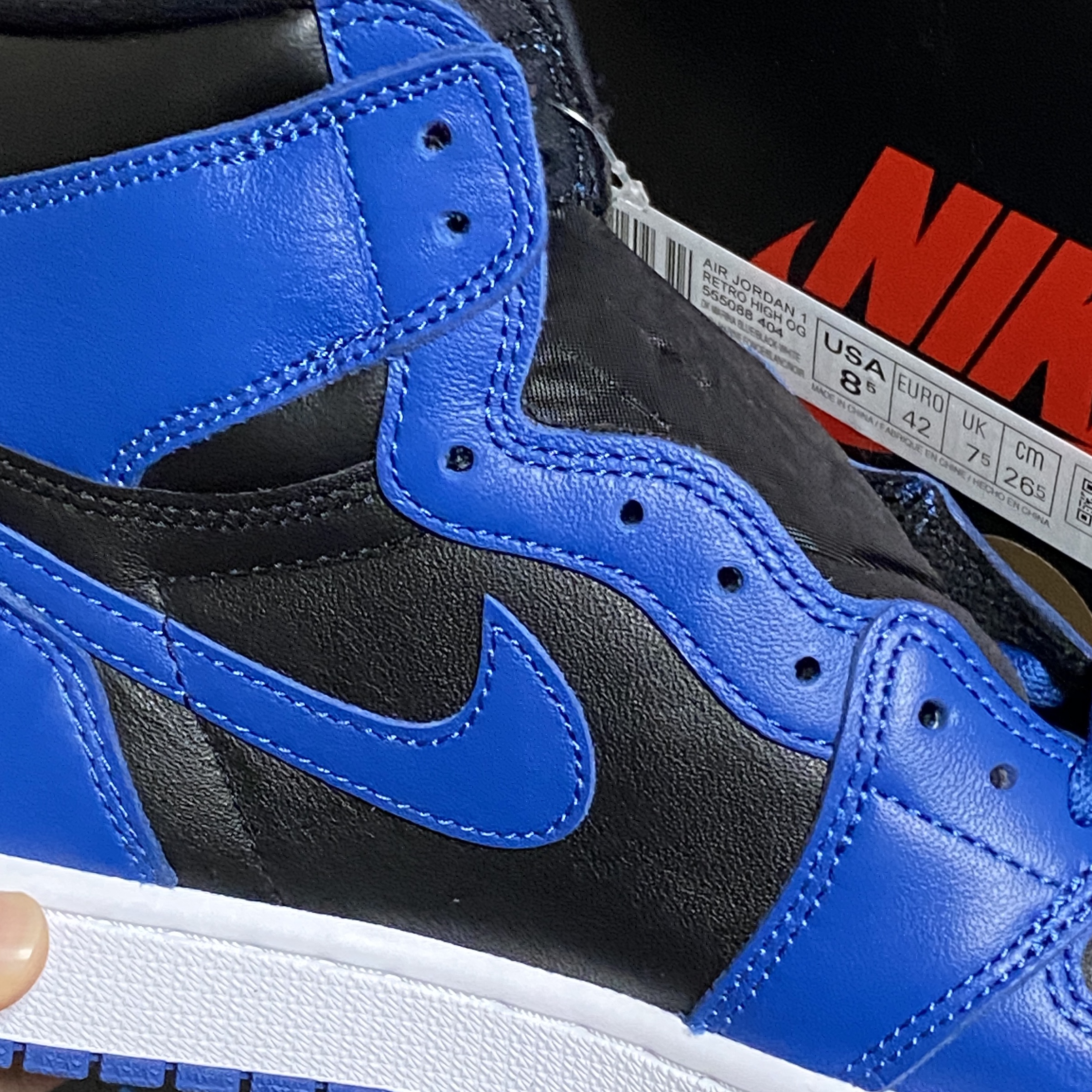 Jordan 1 Retro High OG Dark Marina Blue 착용 스타일 - 2