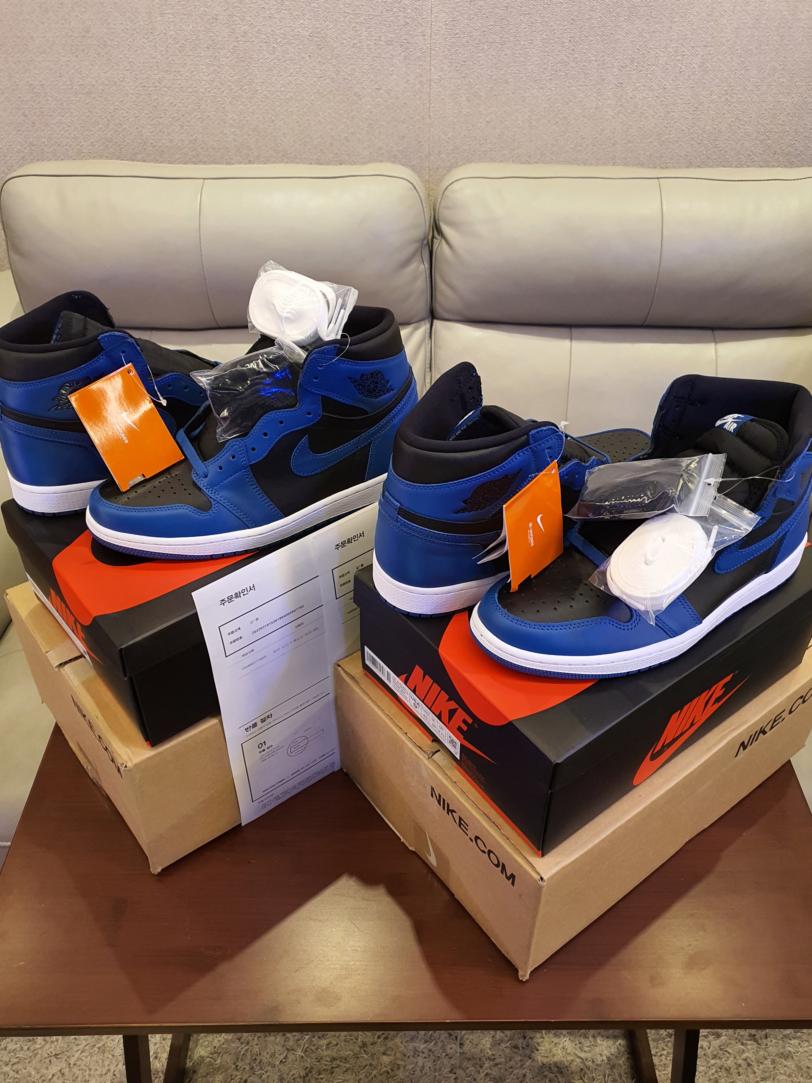 Jordan 1 Retro High OG Dark Marina Blue, (GS) Jordan 1 Retro High OG Dark Marina Blue 착용 스타일 - 2