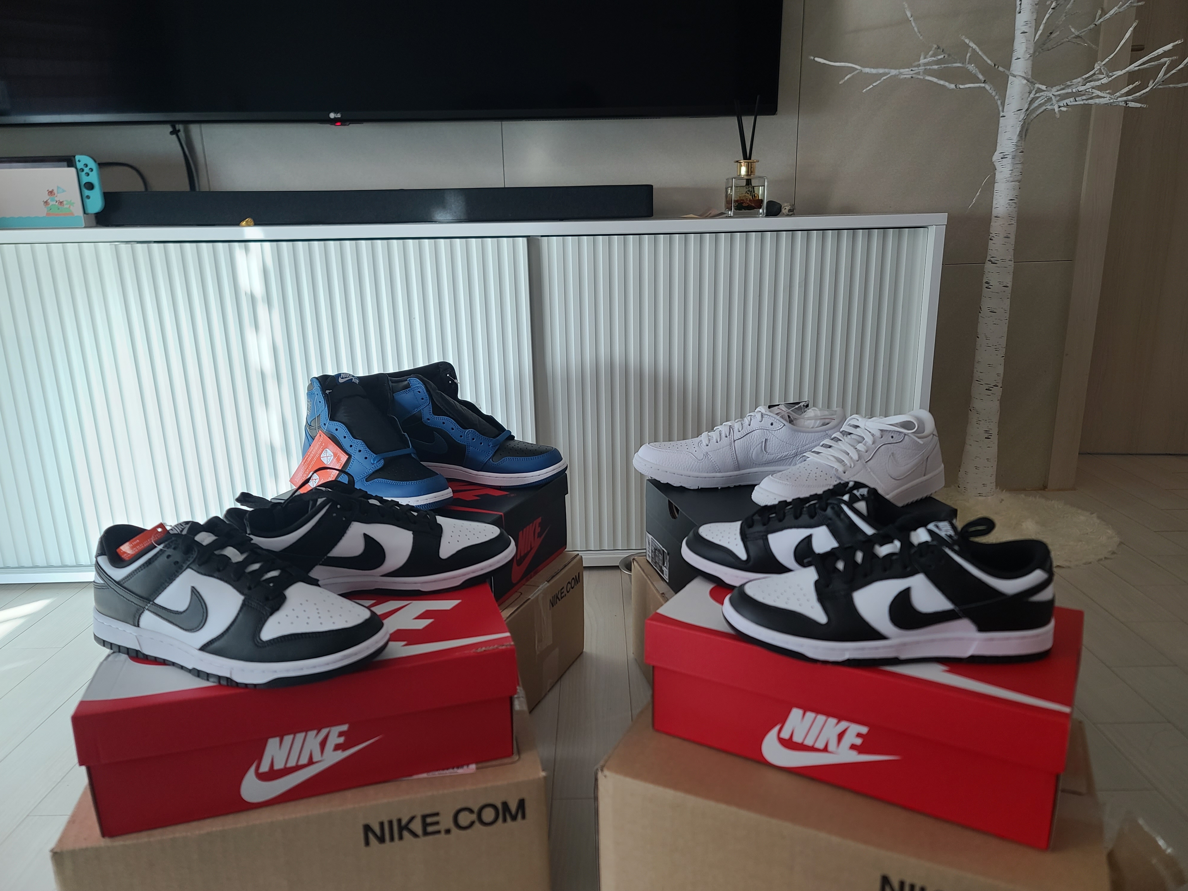 Nike Dunk Low Retro Black, (W) Nike Dunk Low Black 착용 스타일