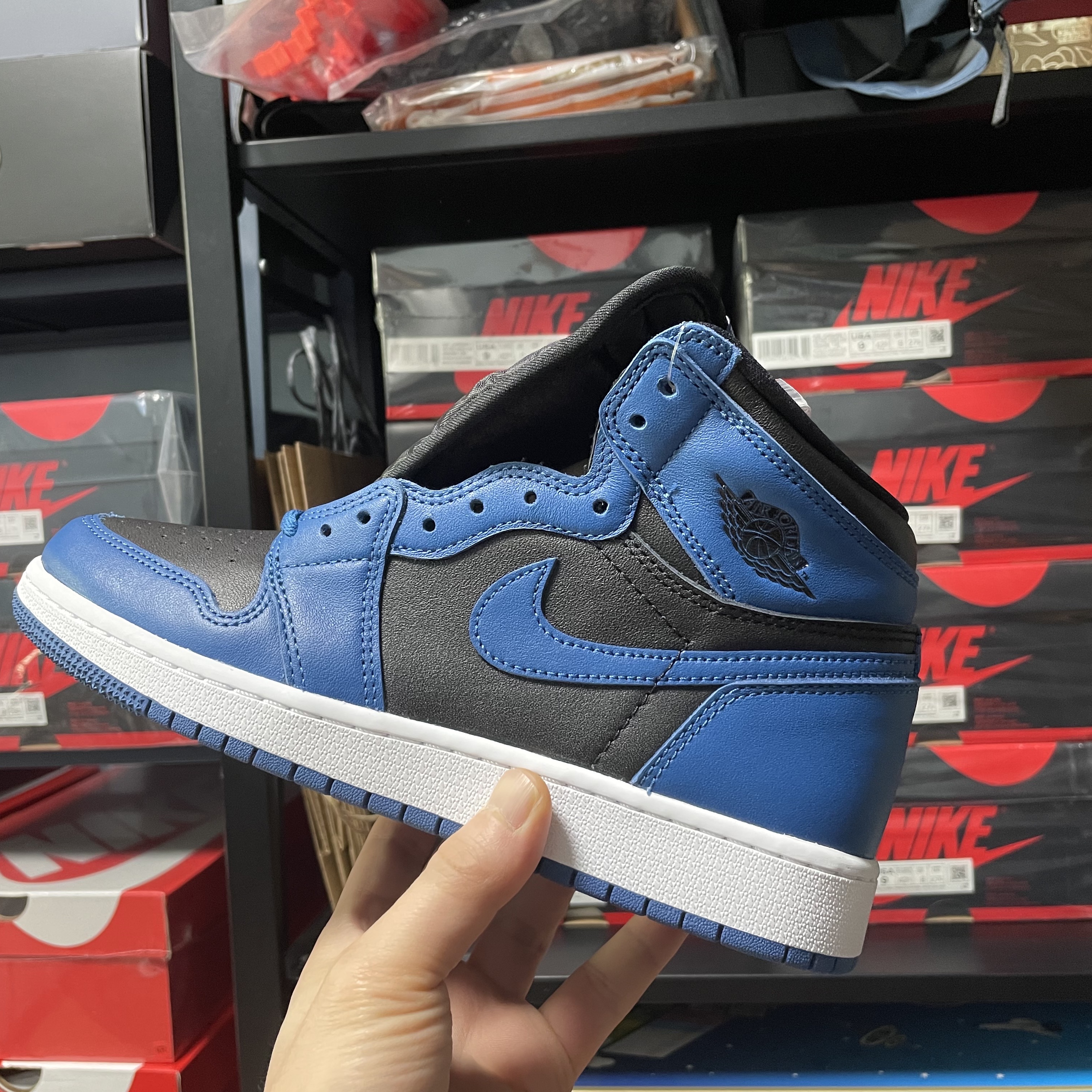 (GS) Jordan 1 Retro High OG Dark Marina Blue 착용 스타일
