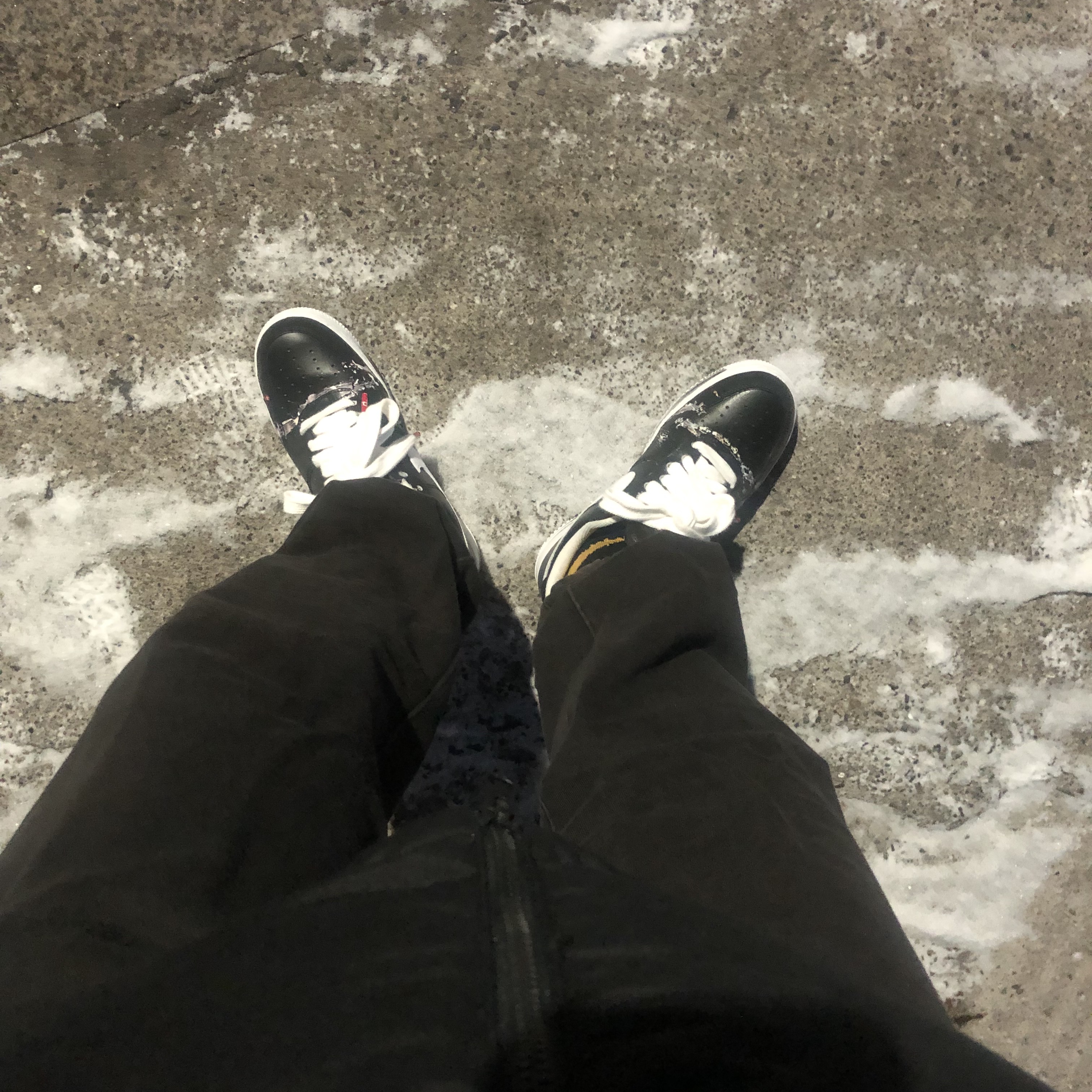 Nike x Peaceminusone Air Force 1 Low Para-Noise 착용 스타일