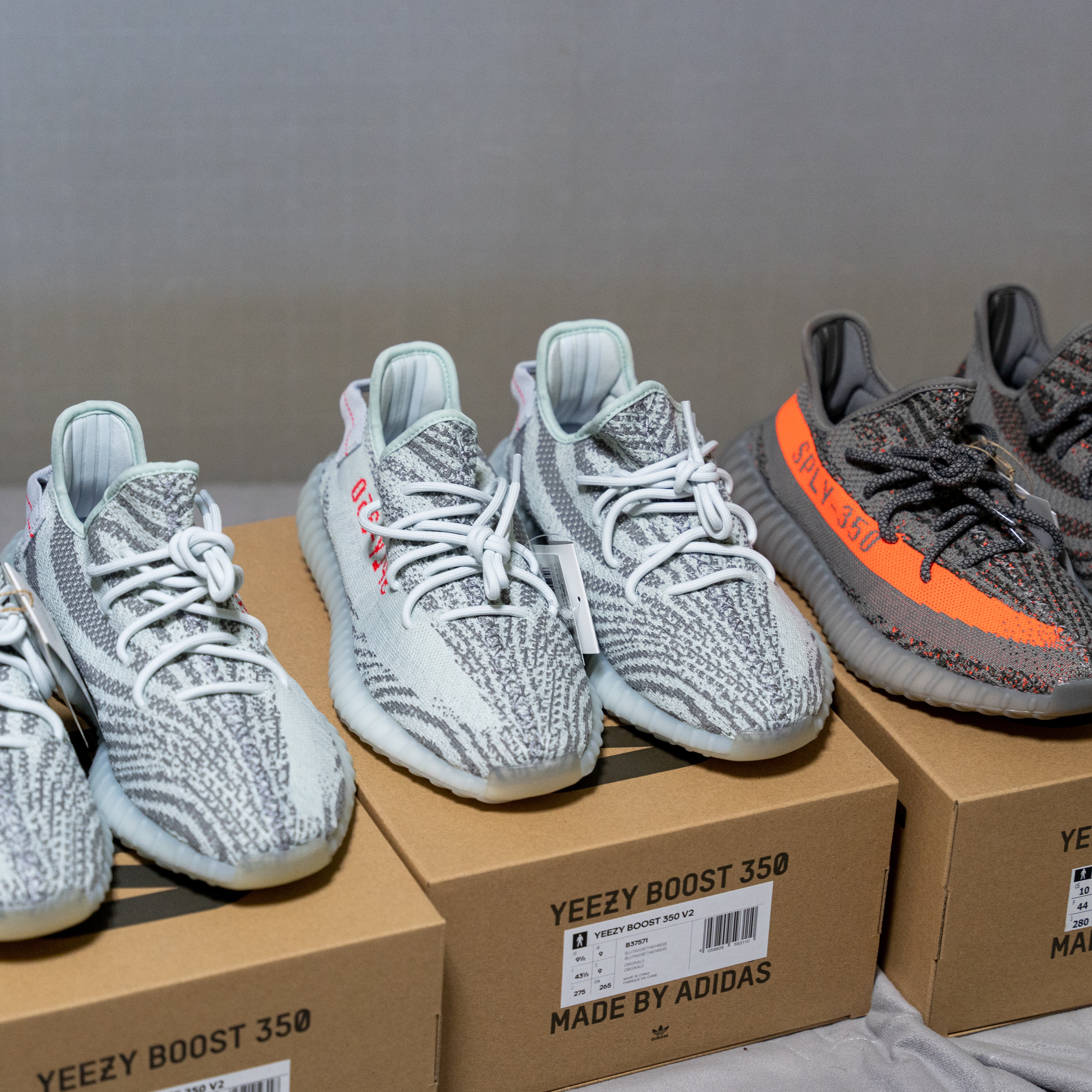 Adidas Yeezy Boost 350 V2 Blue Tint 2017, Adidas Yeezy Boost 350 V2 Beluga - Reflective 착용 스타일 - 2