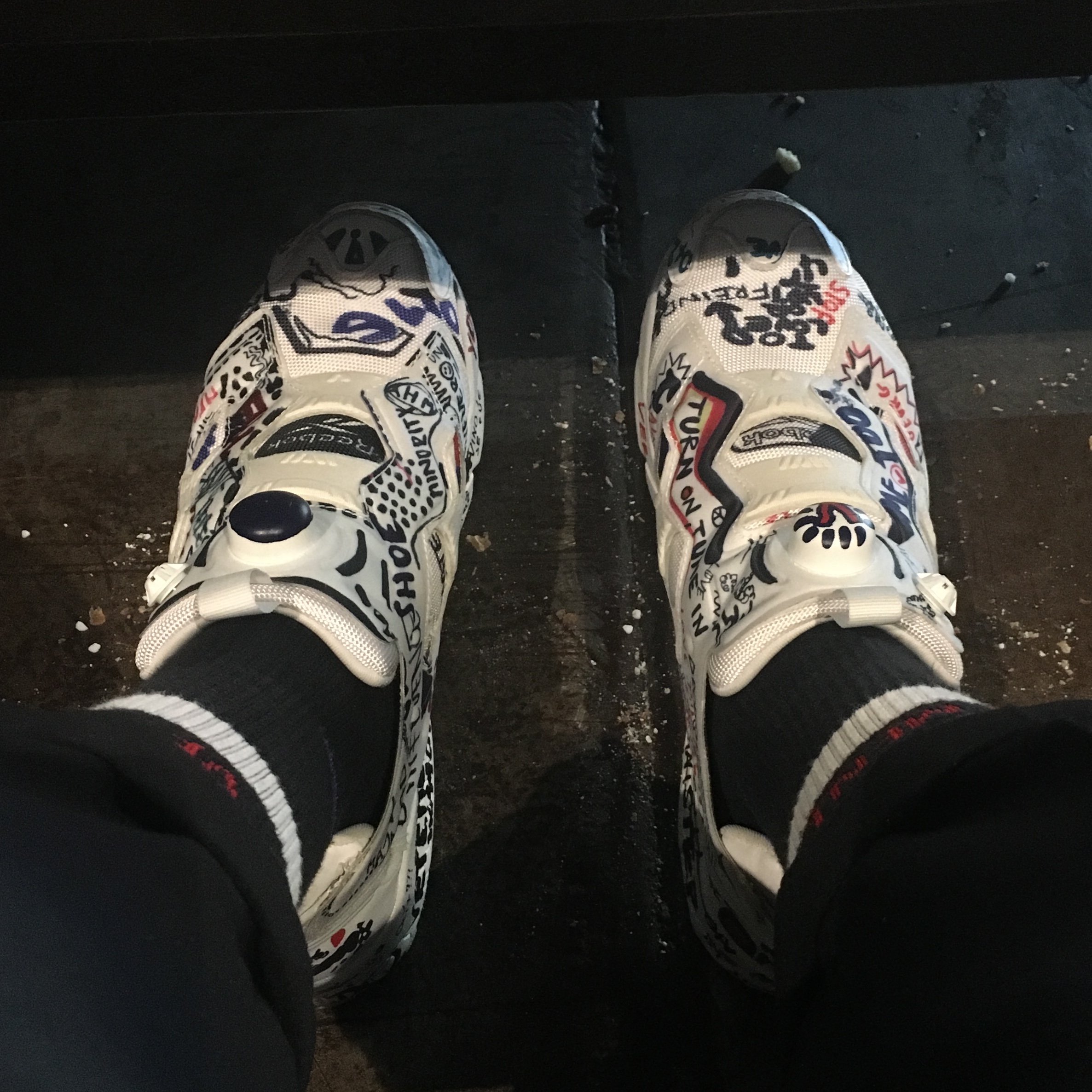 Reebok x Vetements Instapump Fury Doodle 착용 스타일