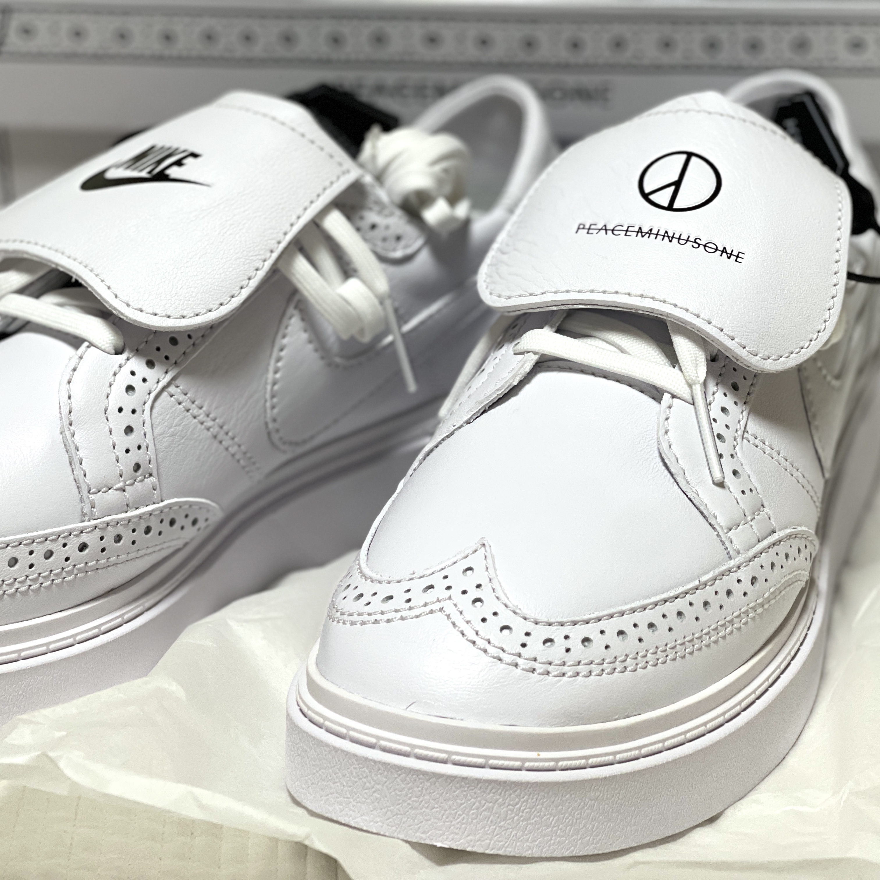 Nike x Peaceminusone Kwondo1 White 착용 스타일