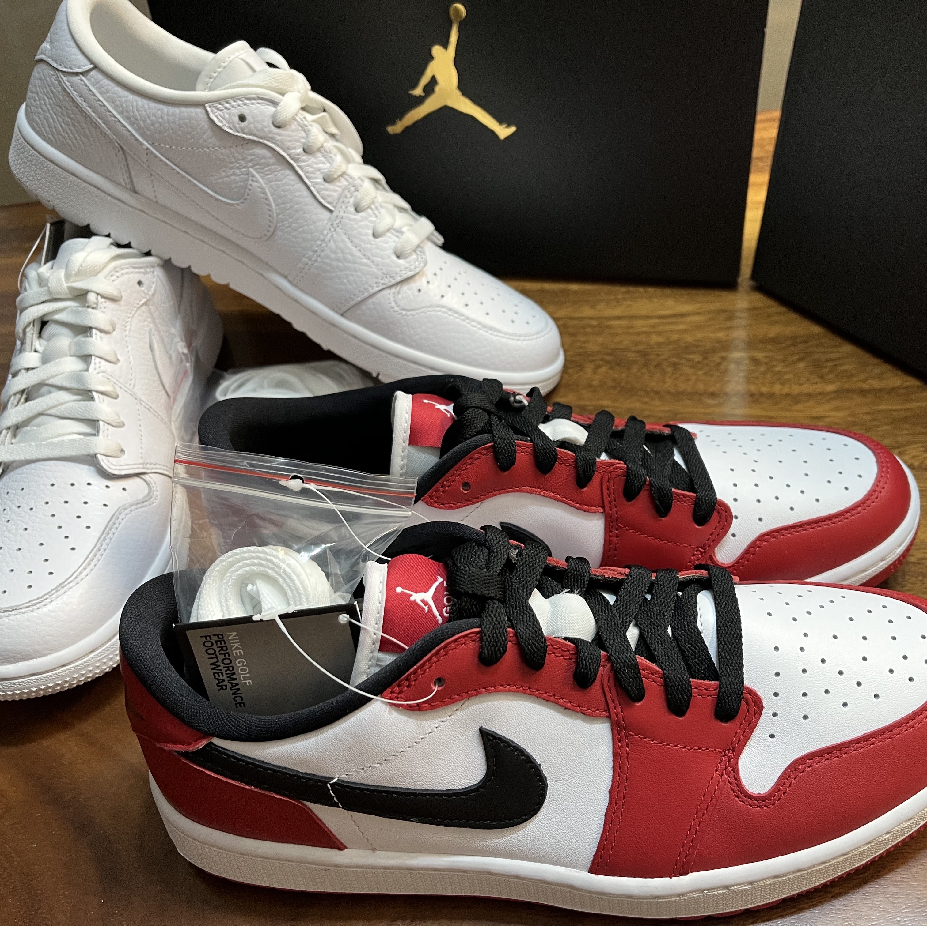 Jordan 1 Low Golf Chicago, Jordan 1 Low Golf Triple White 착용 스타일 - 2