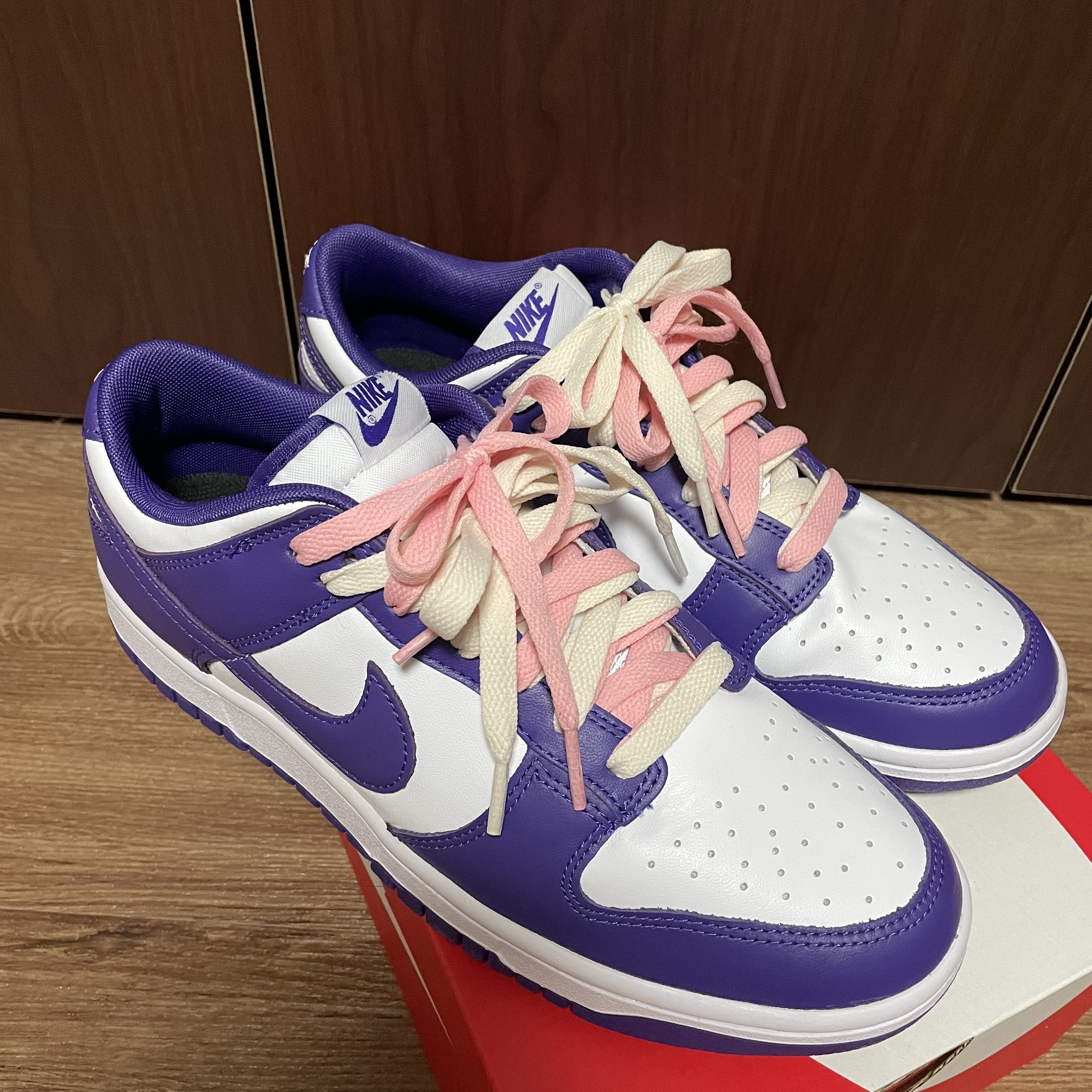 Nike Dunk Low Retro Championship Court Purple 착용 스타일 - 4