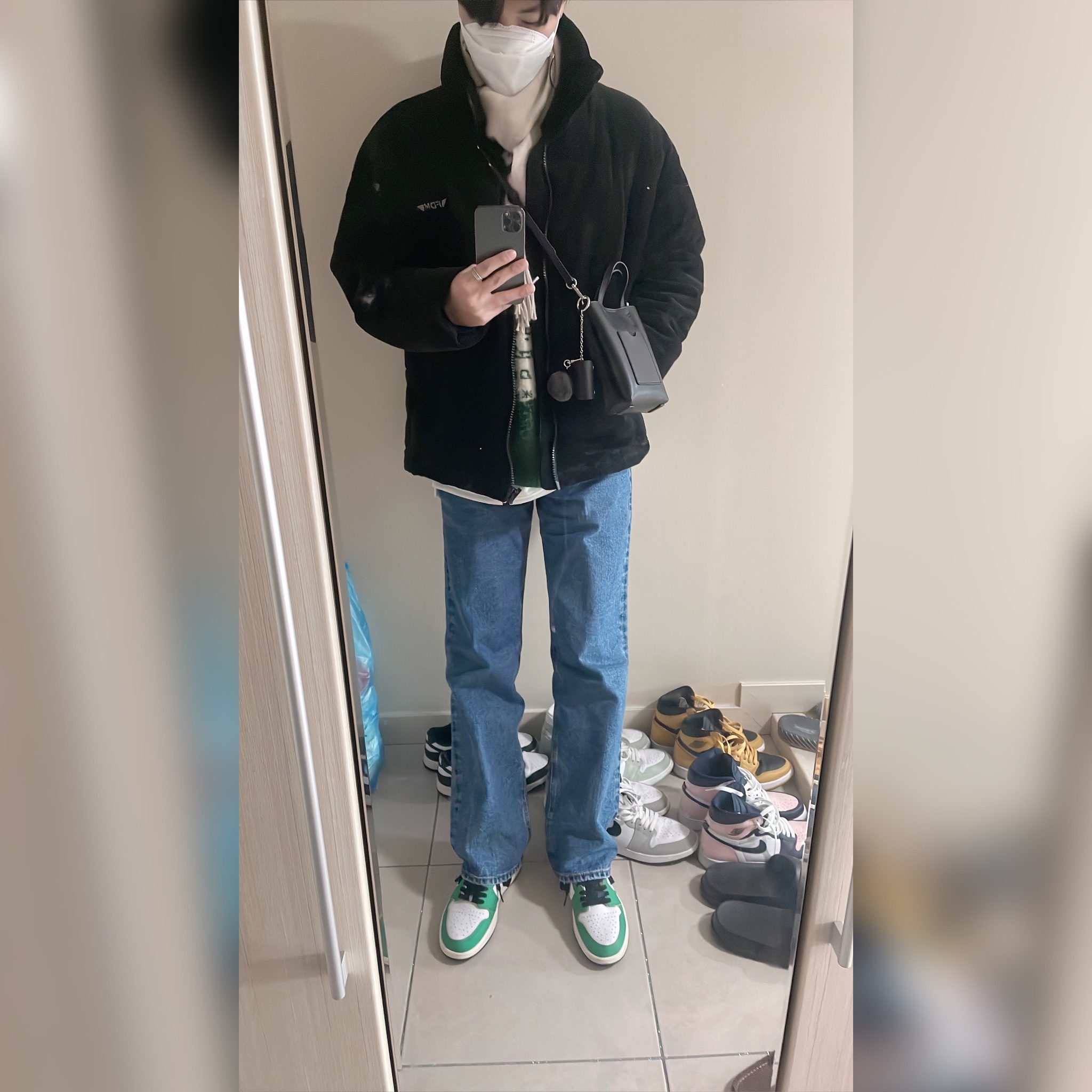 (W) Jordan 1 Retro High OG Lucky Green 착용 스타일