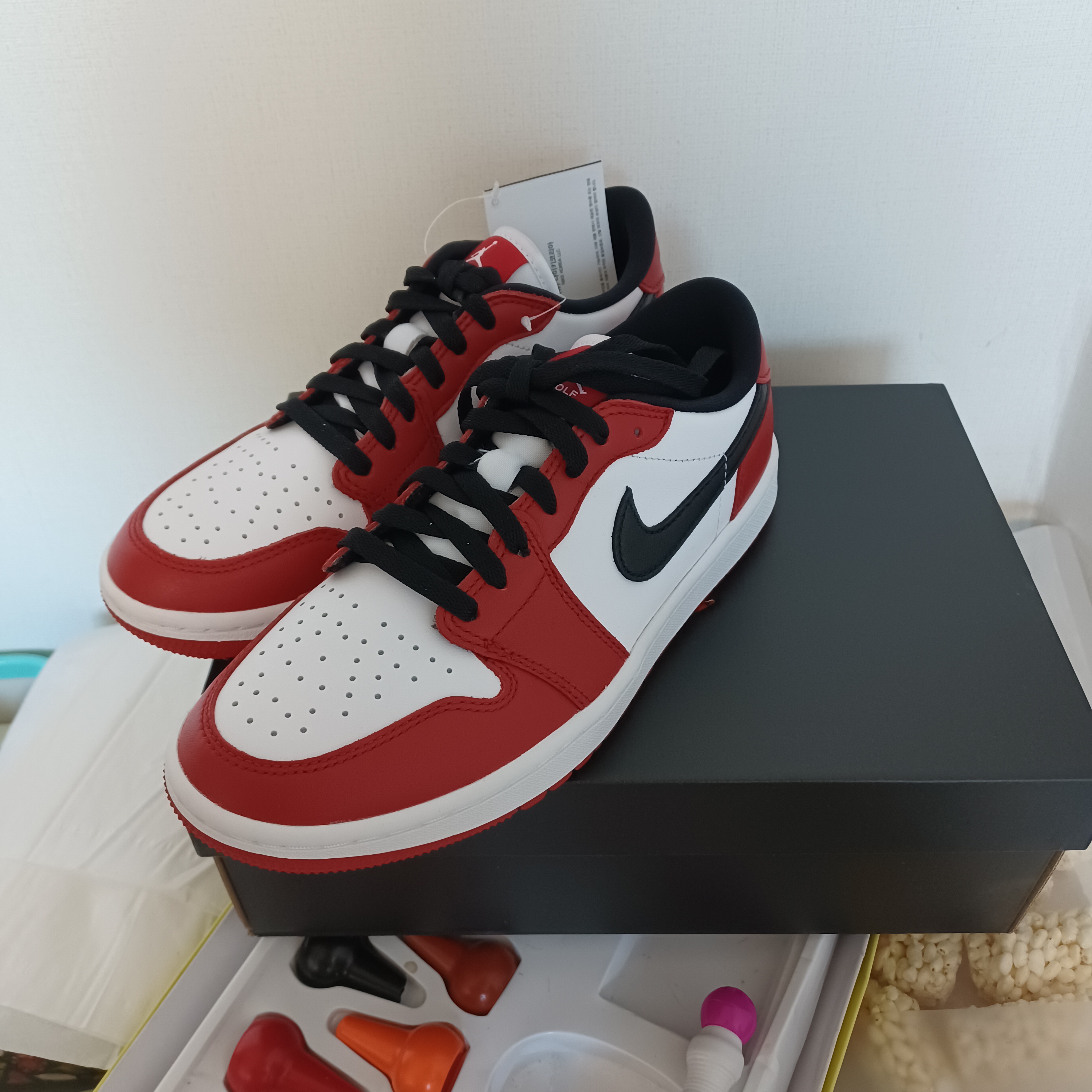 Jordan 1 Low Golf Chicago 착용 스타일 - 4