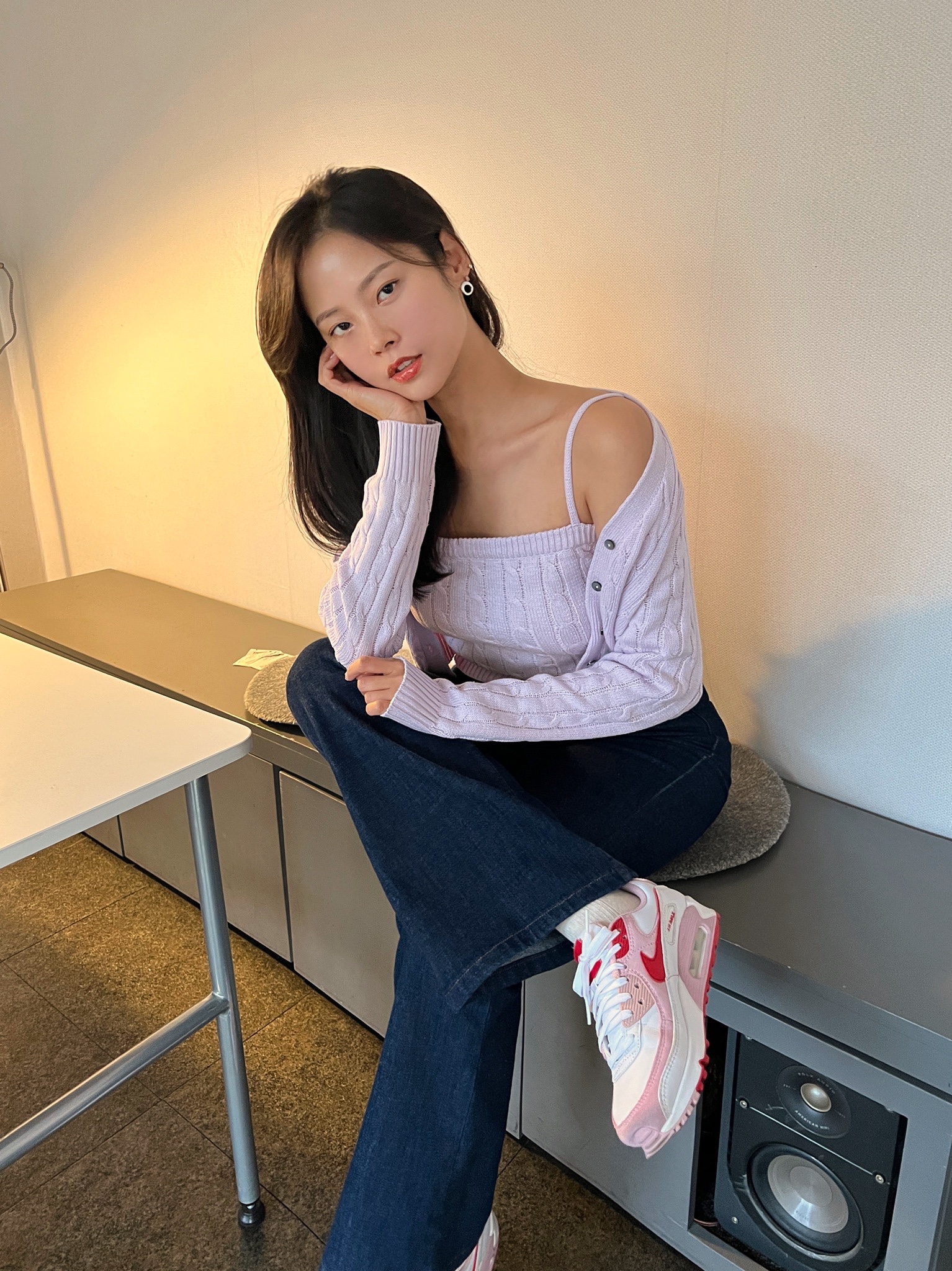 (W) Nike Air Max 90 QS Valentine's Day 착용 스타일 - 1