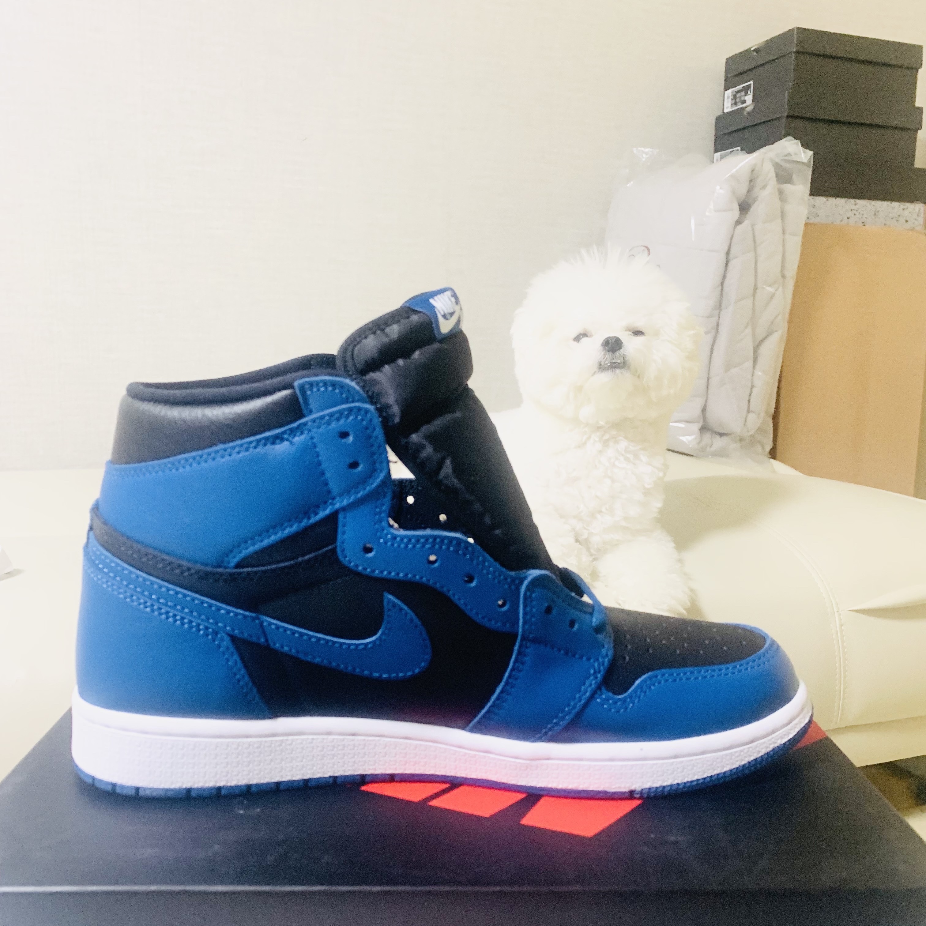Jordan 1 Retro High OG Dark Marina Blue 착용 스타일