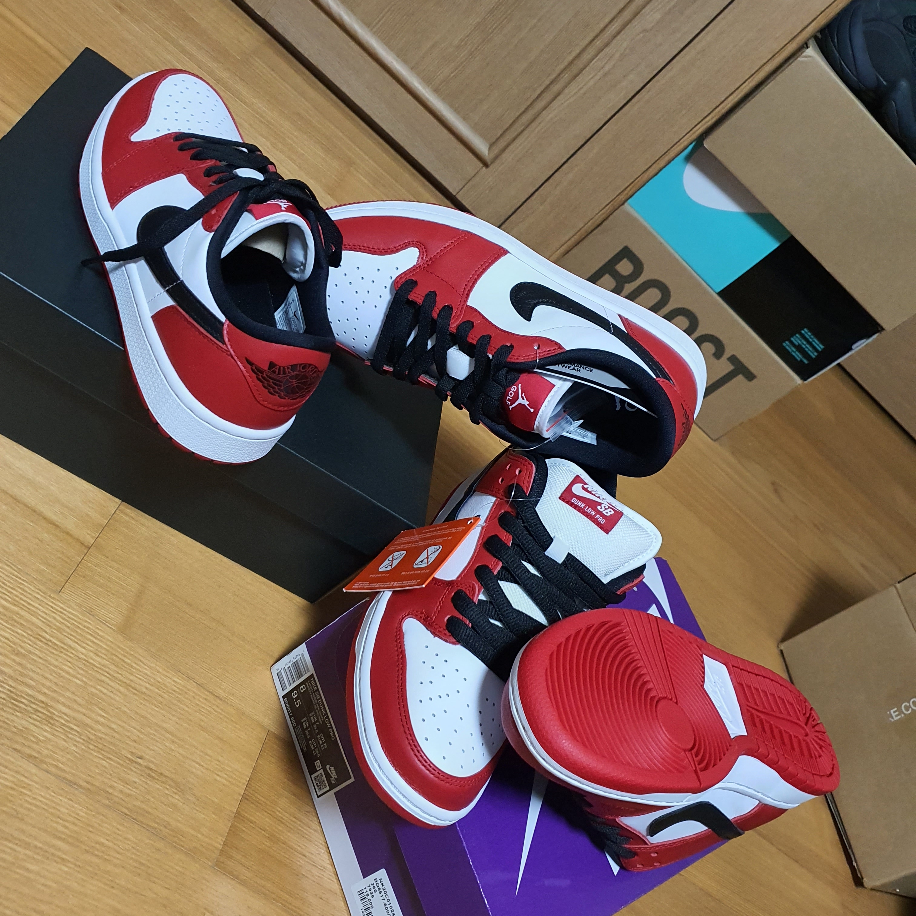 Jordan 1 Low Golf Chicago, Nike SB Dunk Low Pro Chicago 착용 스타일 - 3