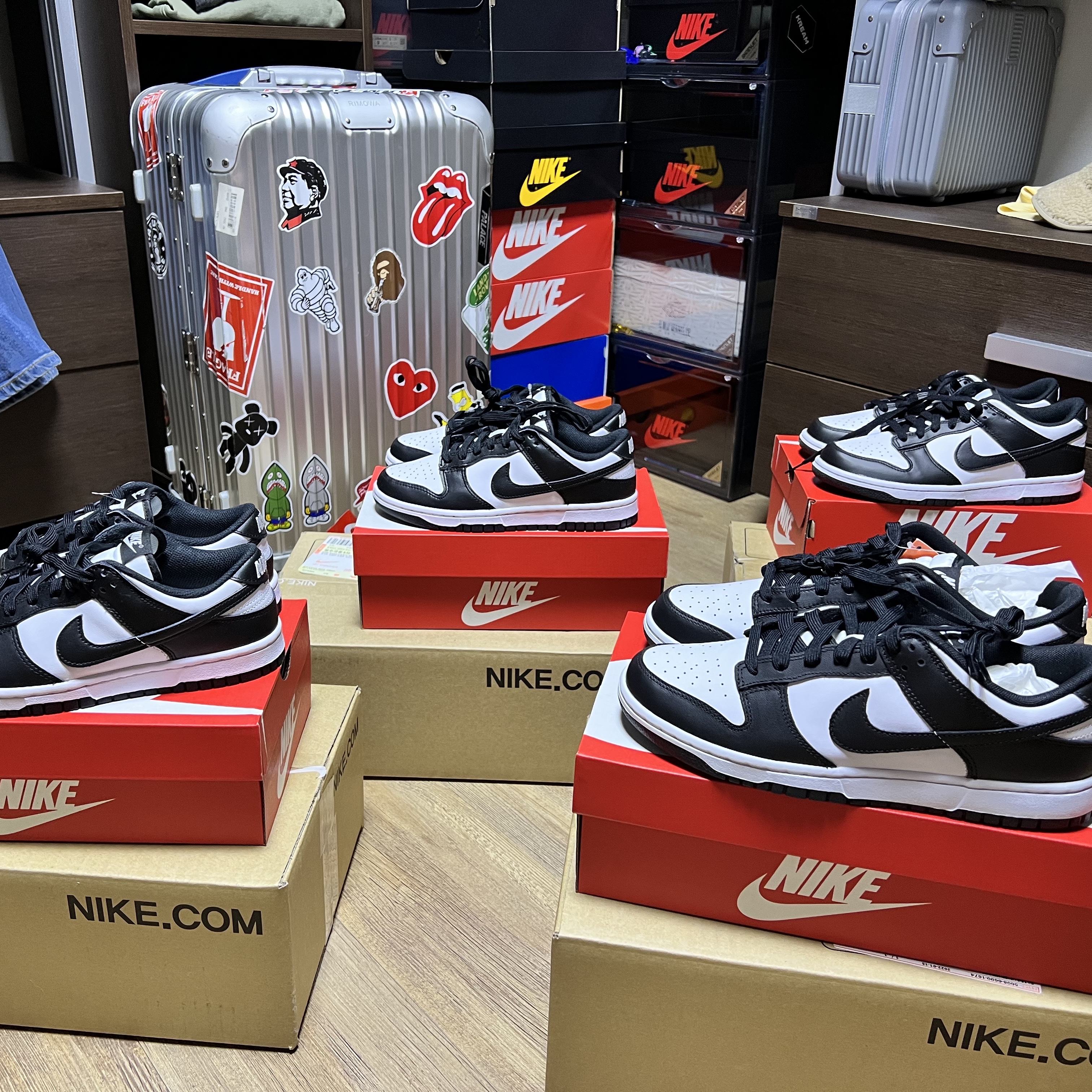 Nike Dunk Low Retro Black, (W) Nike Dunk Low Black 착용 스타일