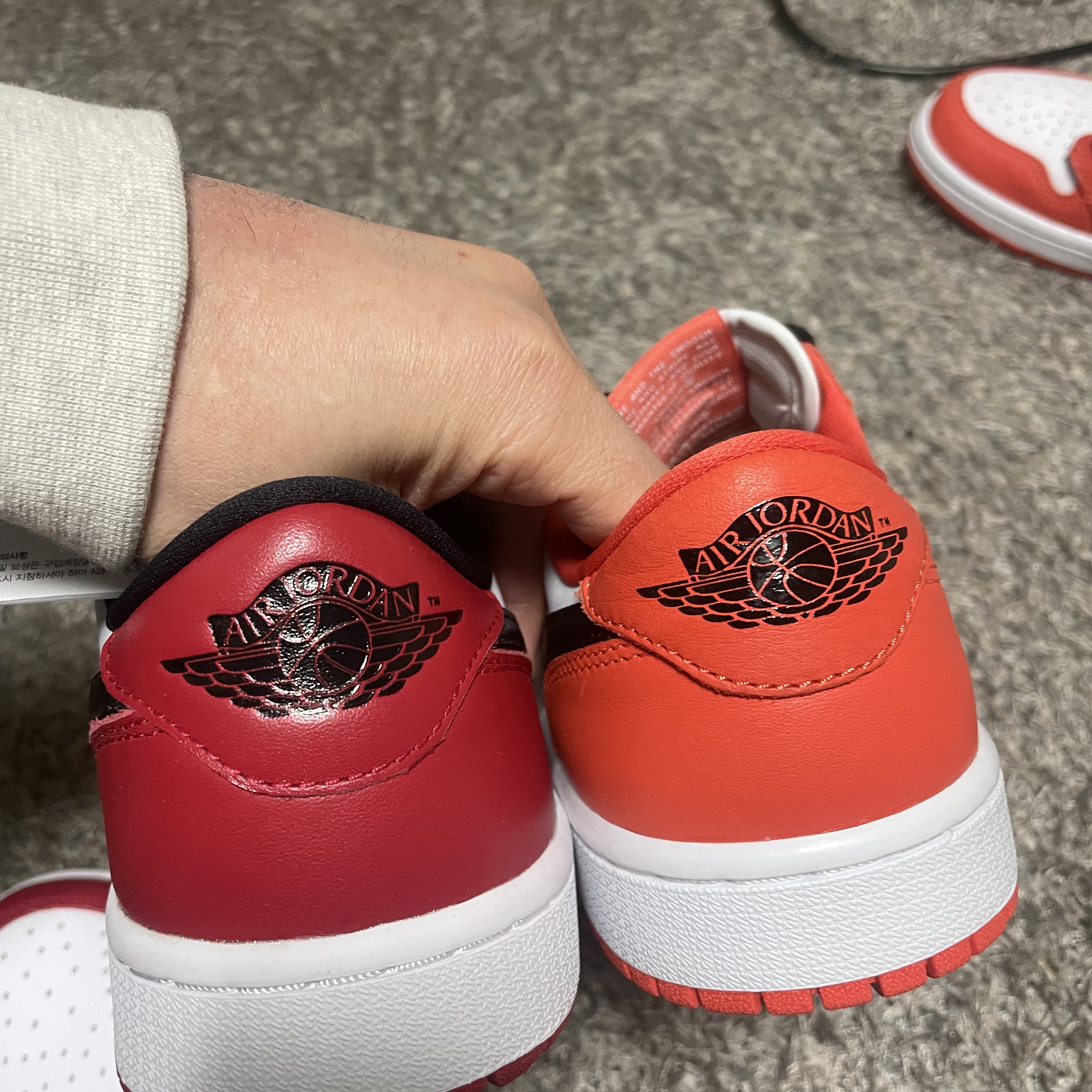Jordan 1 Low Golf Chicago, Jordan 1 Retro High OG Dark Marina Blue 착용 스타일 - 4