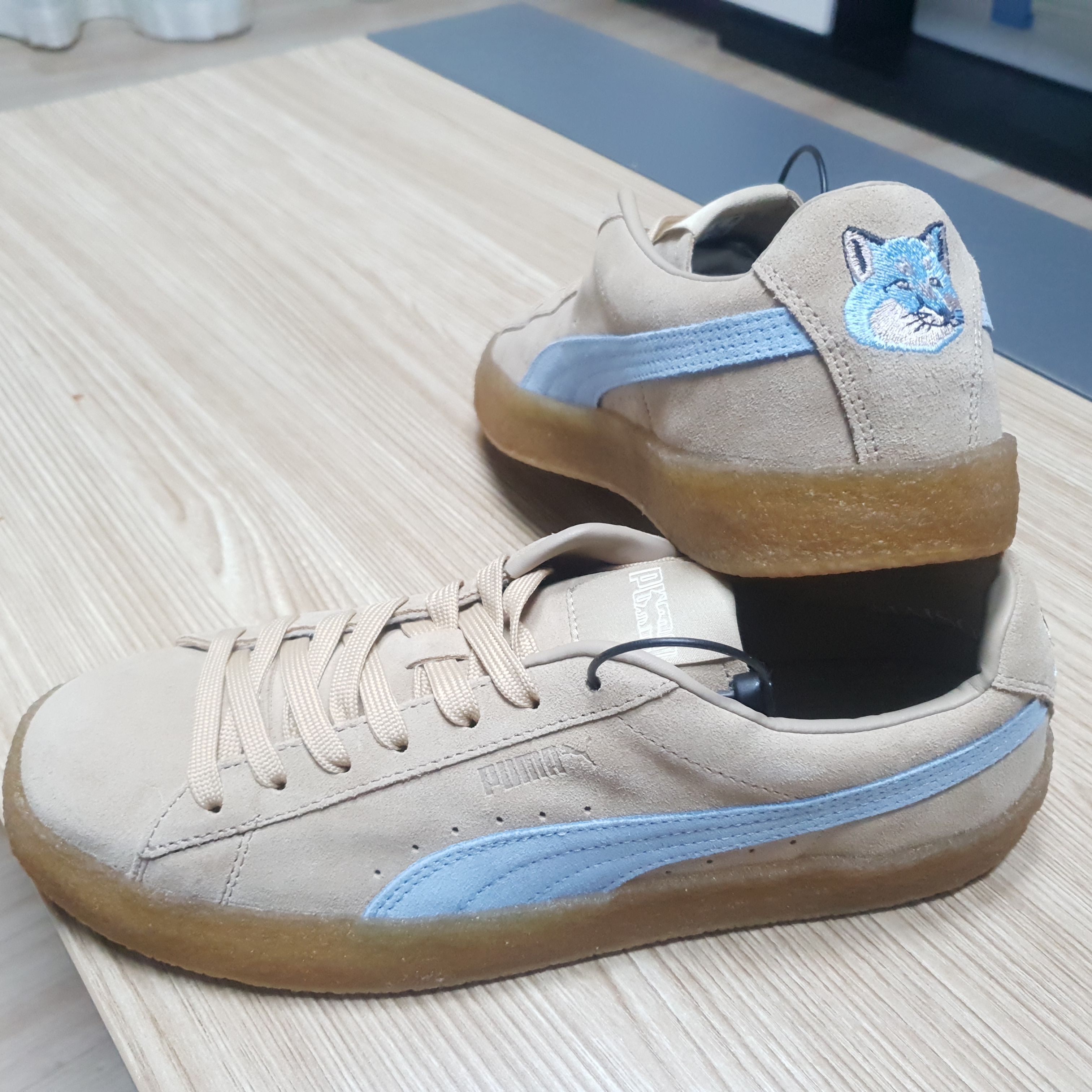 Puma x Maison Kitsune Suede Crepe Travertine 착용 스타일 - 2