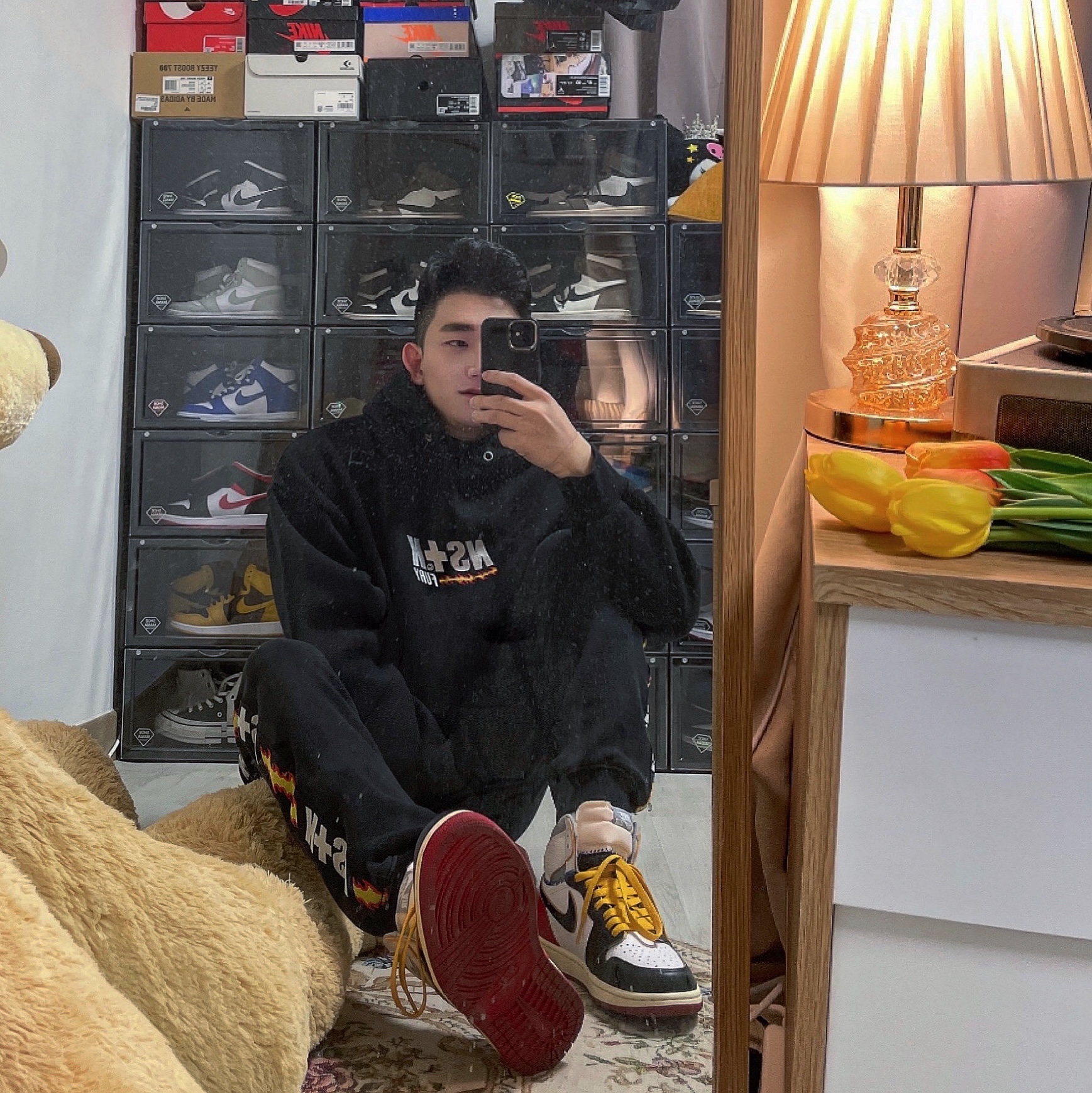 Jordan 1 x Union Retro High Black Toe 착용 스타일