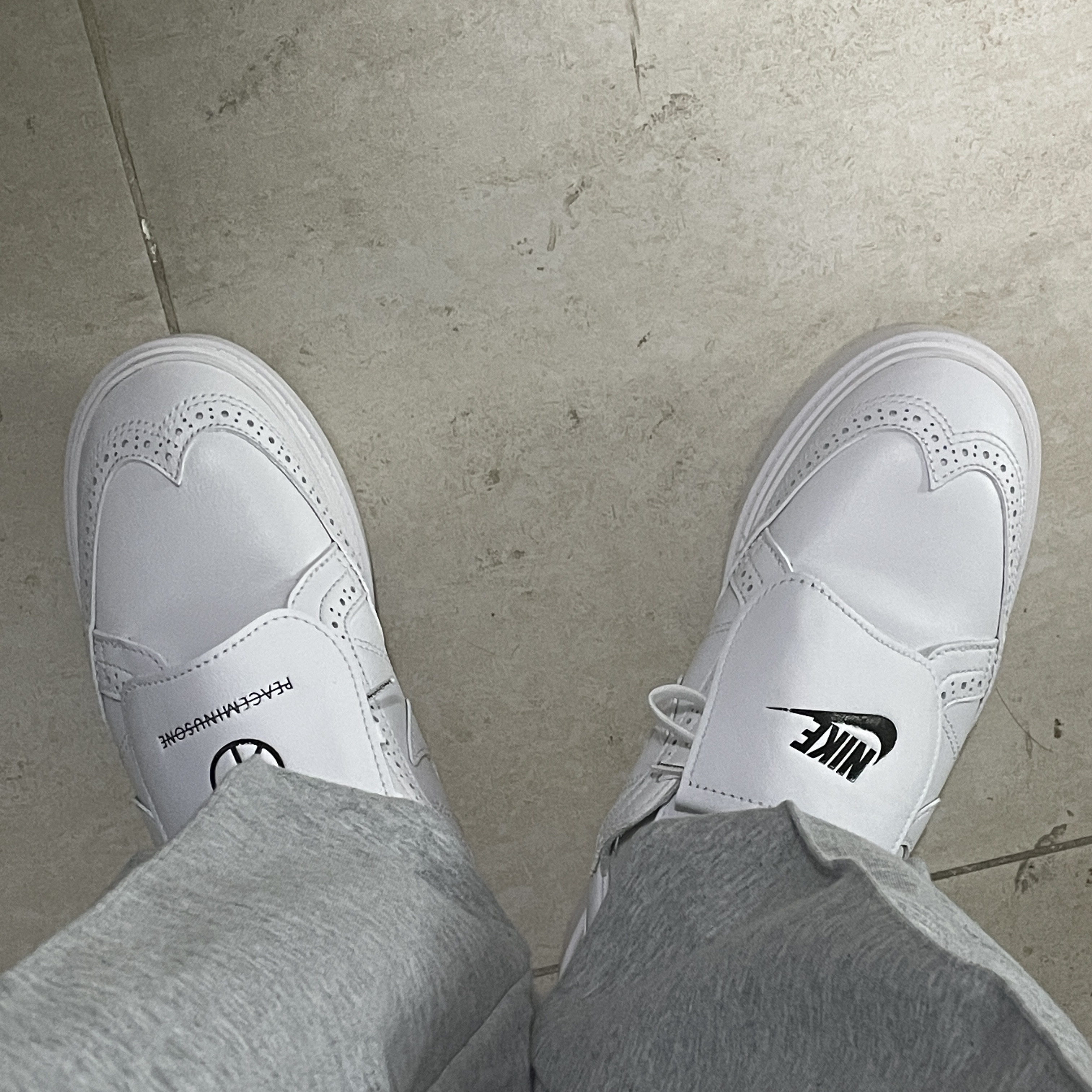 Nike x Peaceminusone Kwondo1 White 착용 스타일