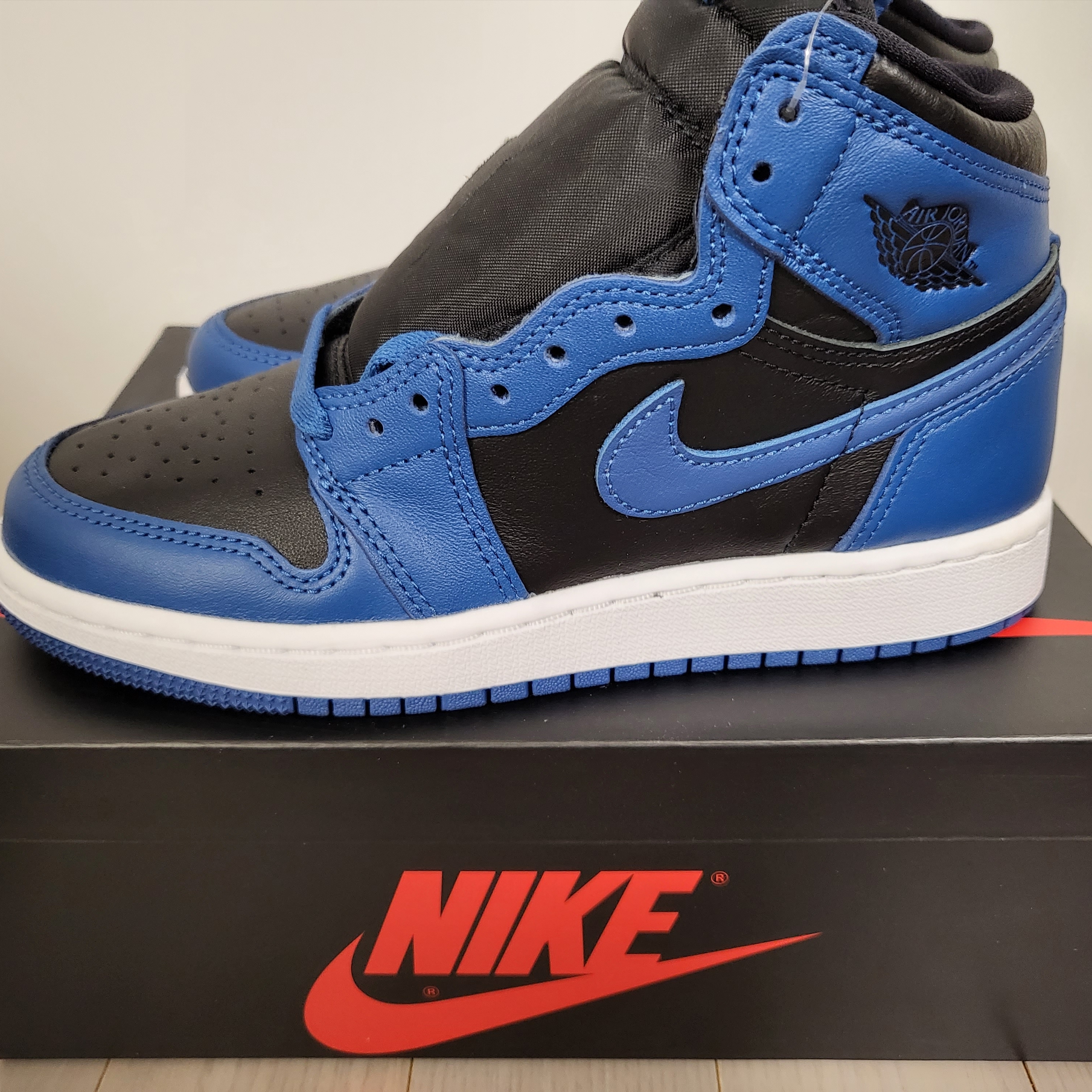 (GS) Jordan 1 Retro High OG Dark Marina Blue 착용 스타일 - 2