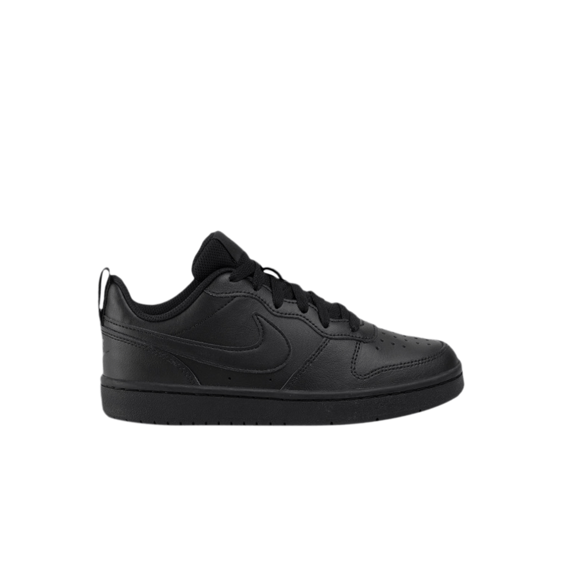 (GS) 나이키 코트 버로우 로우 2 트리플 블랙((GS) Nike Court Borough Low 2 Triple Black)