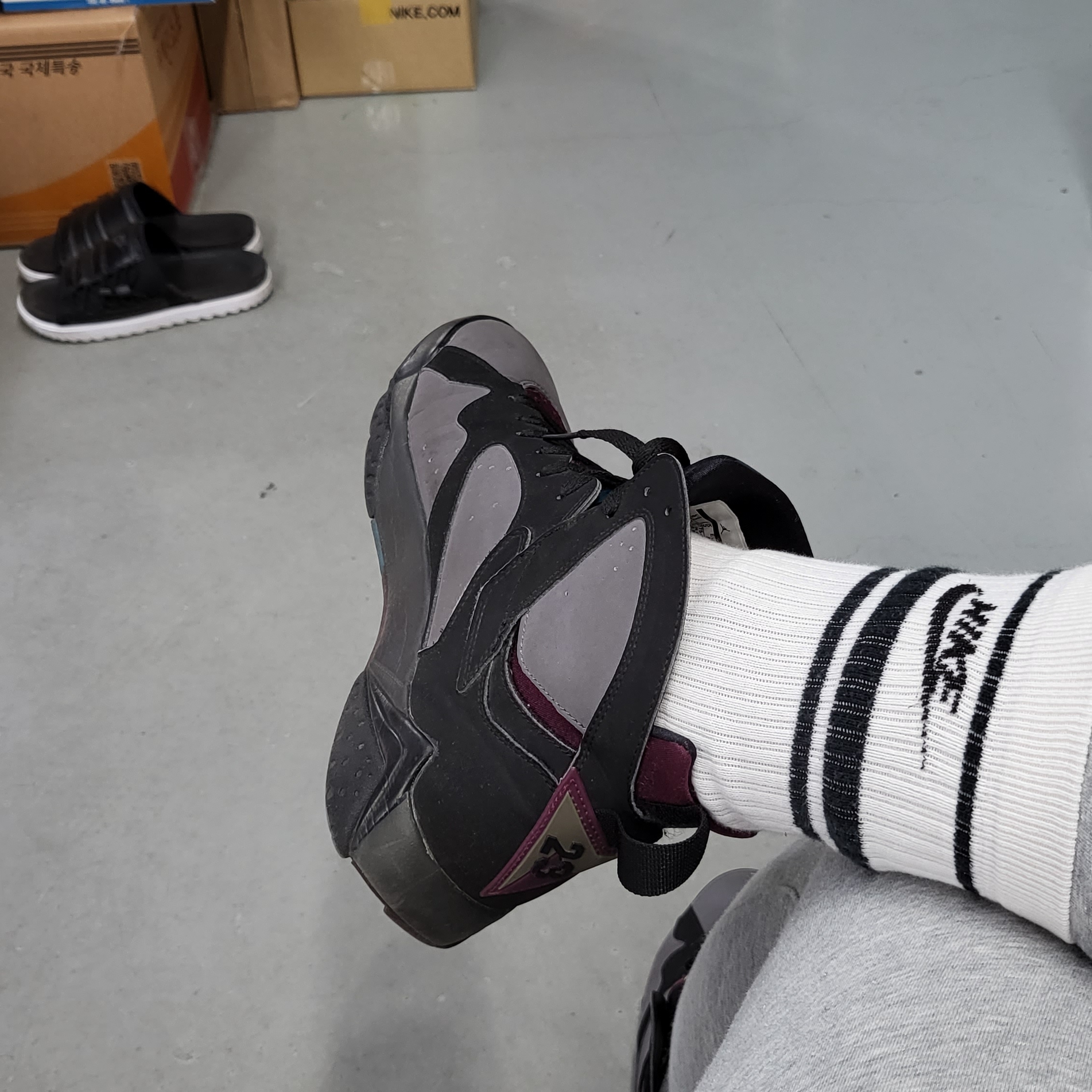 Jordan 7 Retro Bordeaux 2015 착용 스타일