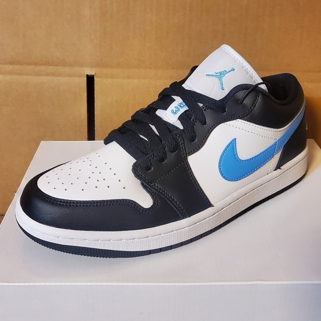 (W) Jordan 1 Low Black University Blue 착용 스타일