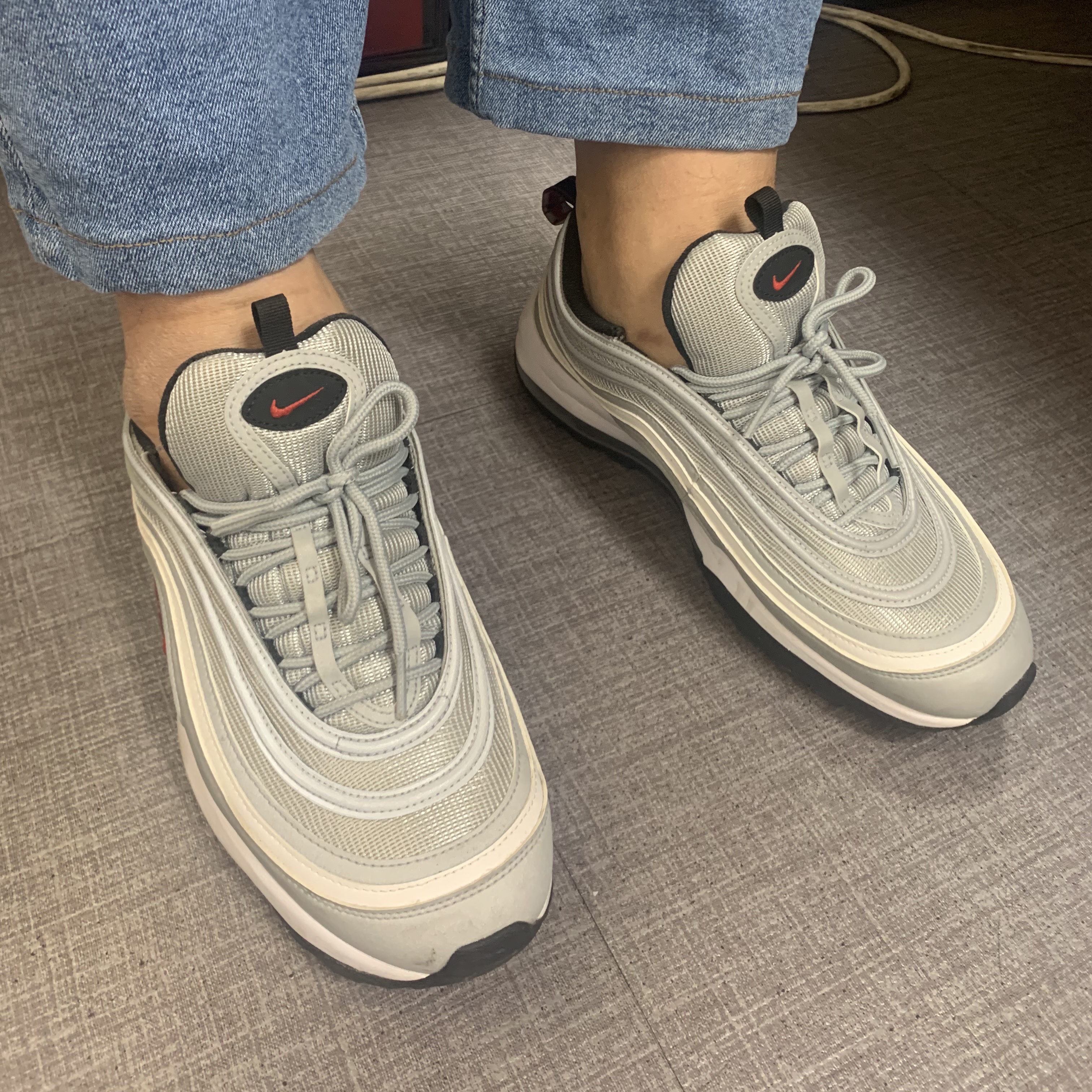 Nike Air Max 97 G Silver Bullet 착용 스타일