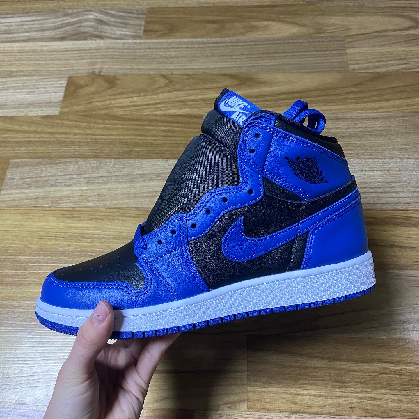 Jordan 1 Retro High OG Dark Marina Blue, (GS) Jordan 1 Retro High OG Dark Marina Blue 착용 스타일 - 2