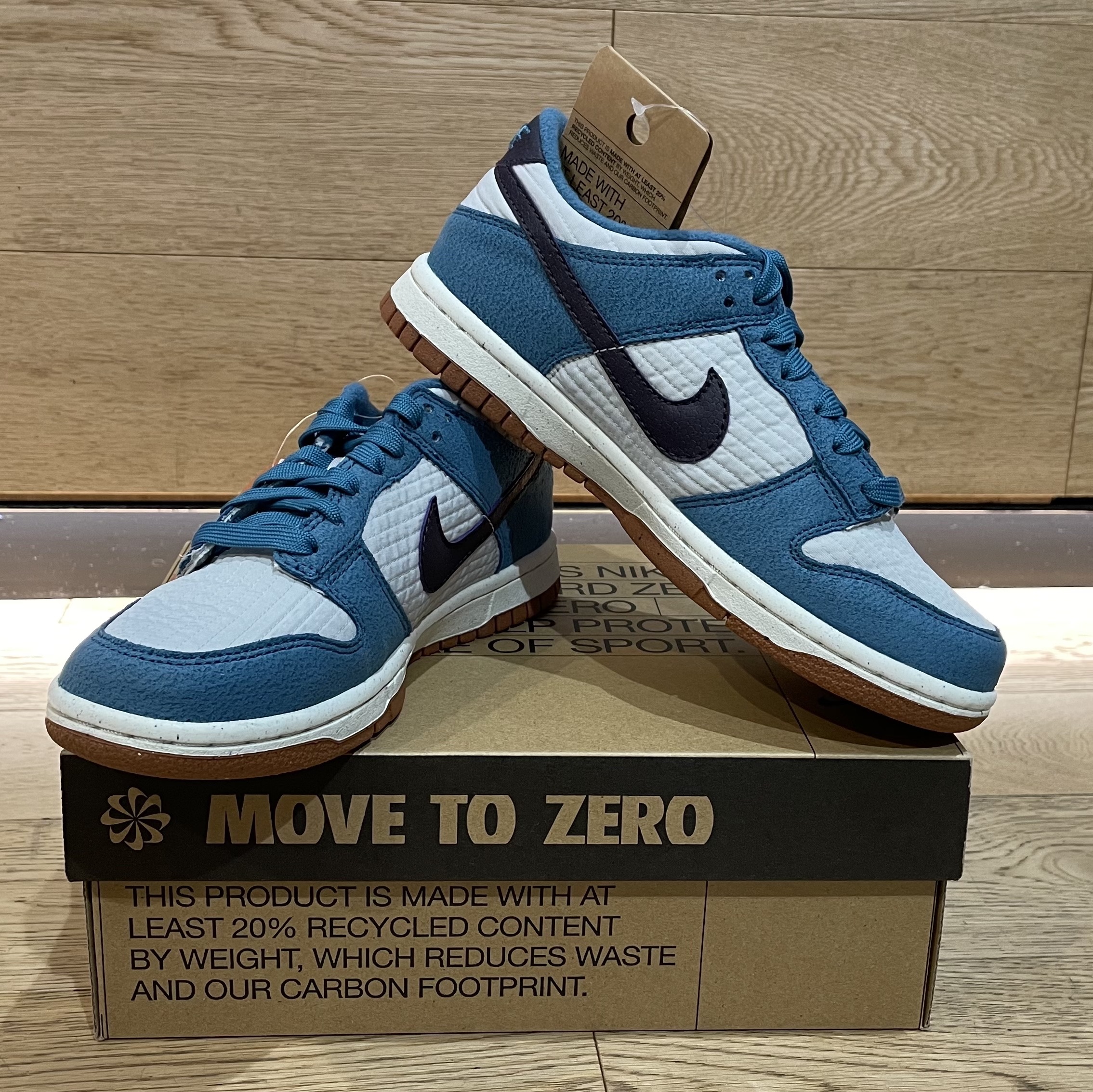 (GS) Nike Dunk Low SE Next Nature Riftblue 착용 스타일 - 1