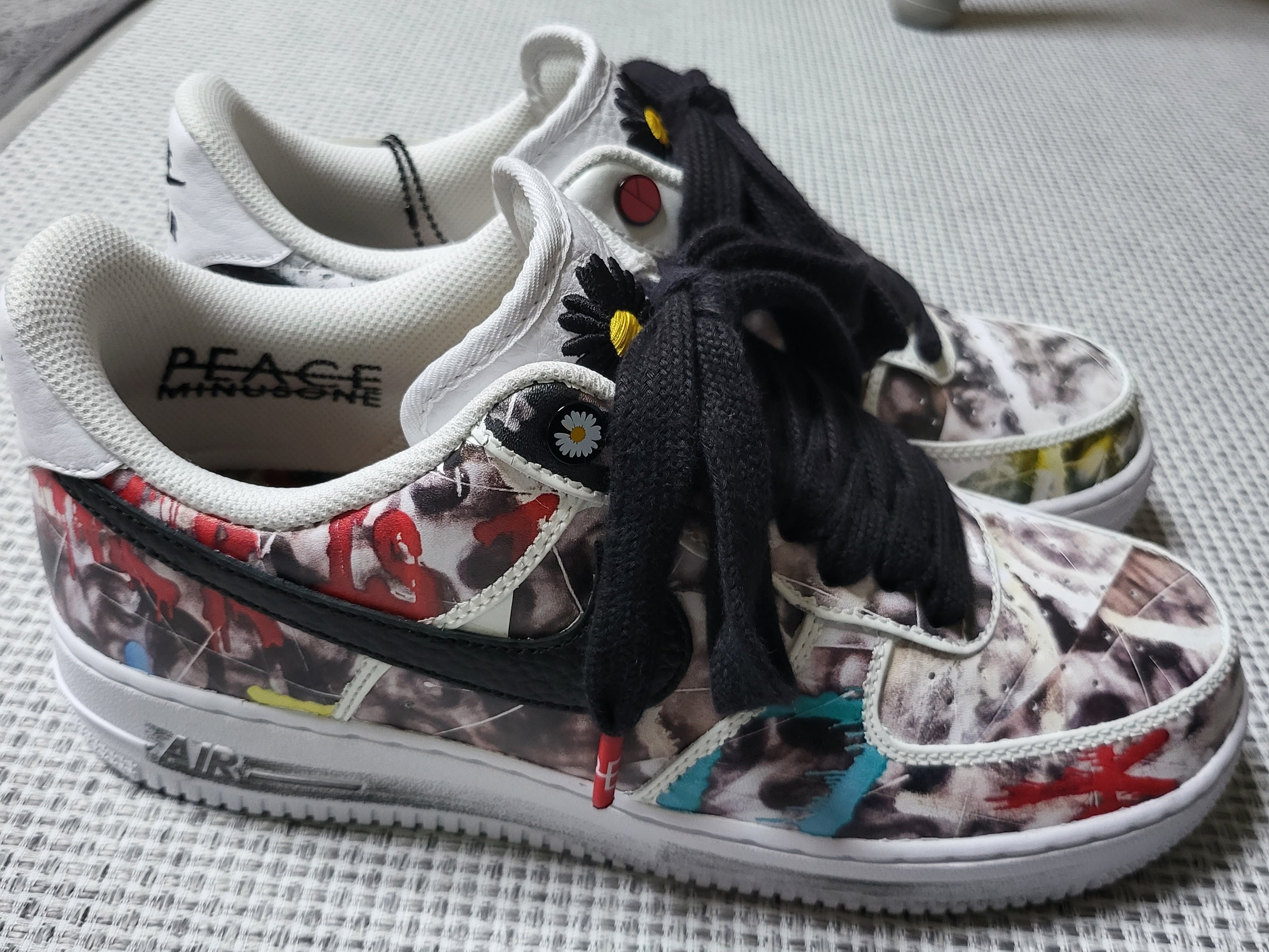 Nike x Peaceminusone Air Force 1 Low Para-Noise 2.0 착용 스타일 - 4