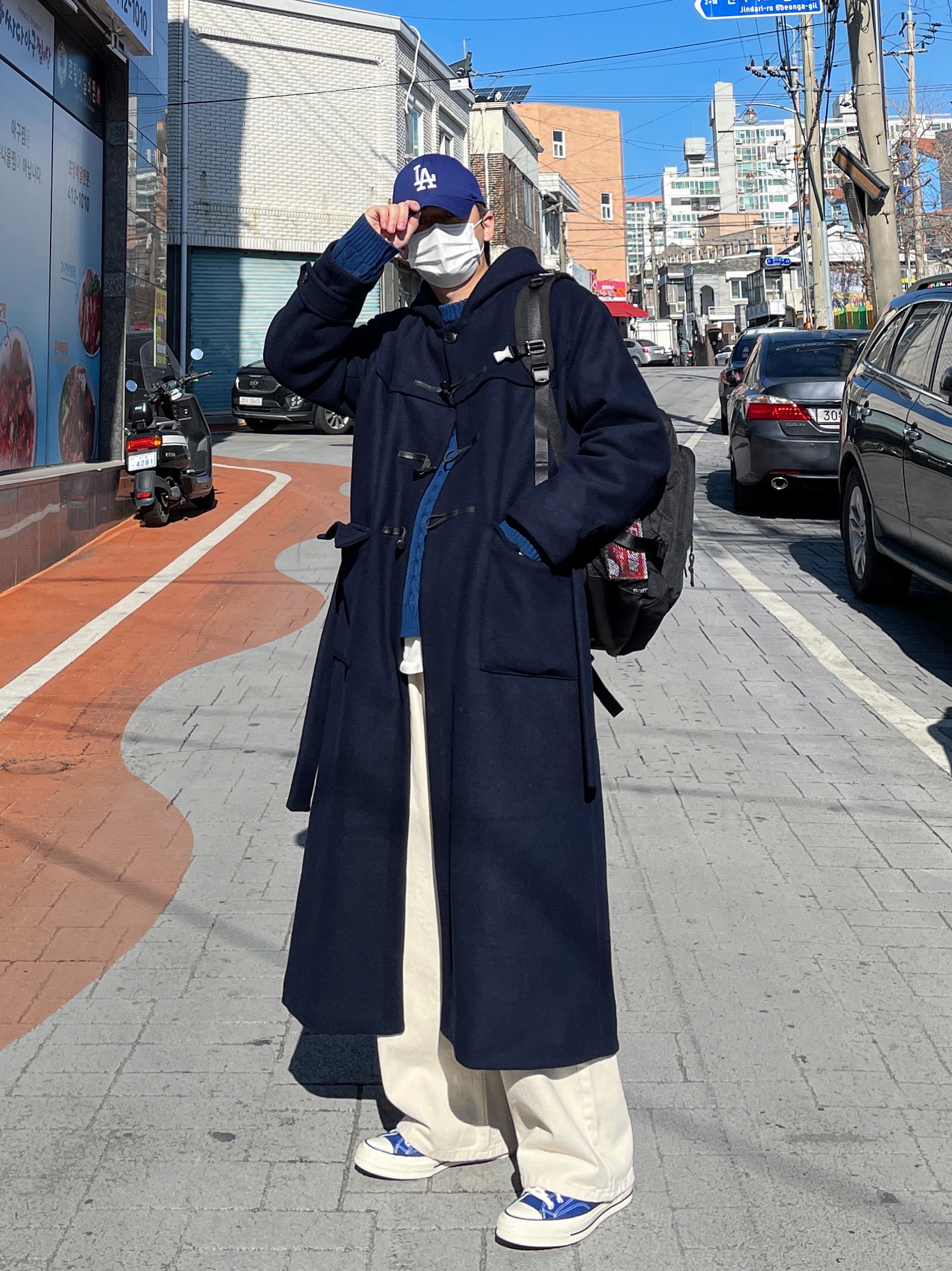 Converse Chuck 70 High Rush Blue 착용 스타일