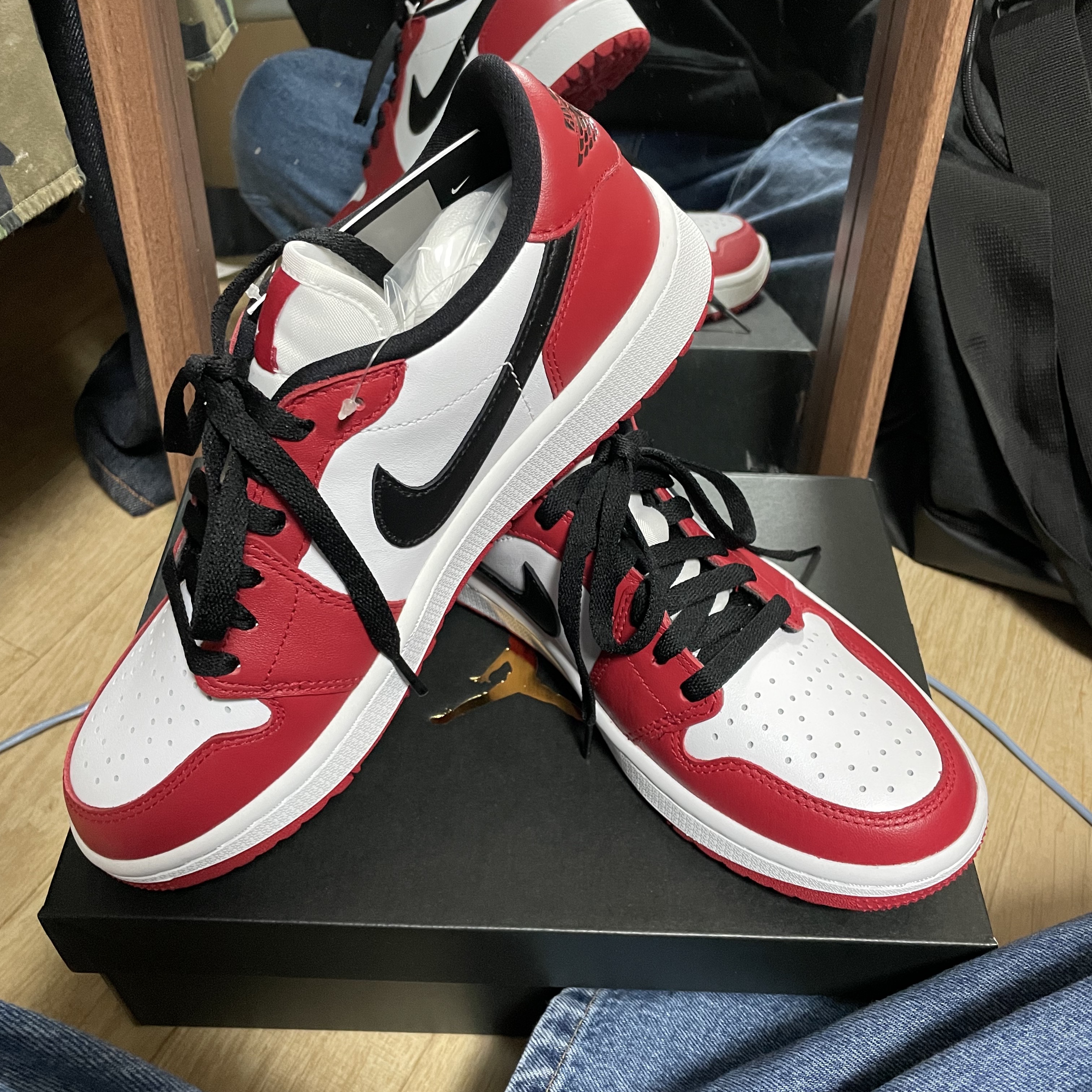 Jordan 1 Low Golf Chicago, Supreme Mohair Beanie Black - 20FW 착용 스타일 - 3