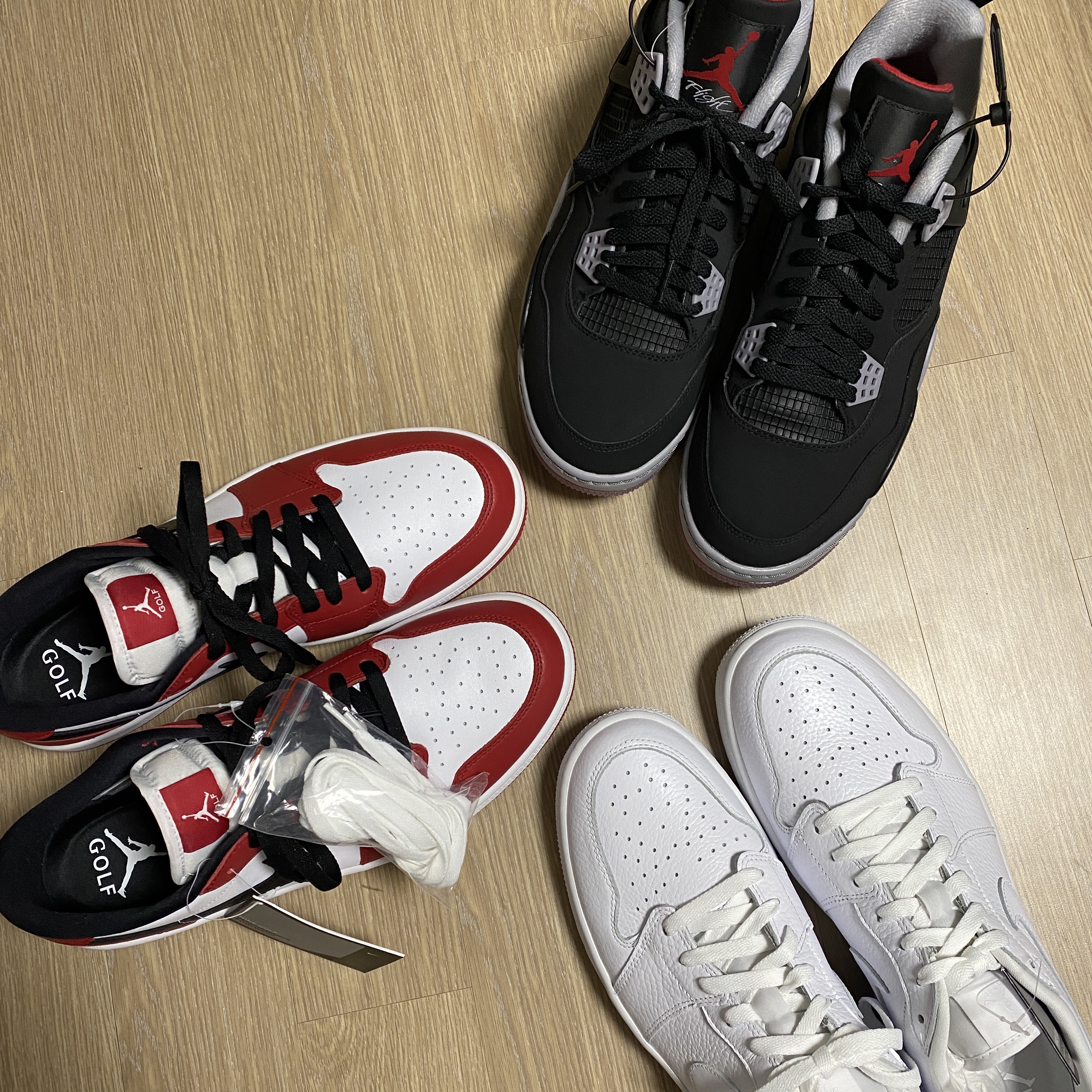 Jordan 1 Low Golf Chicago, Jordan 1 Low Golf Triple White 착용 스타일 - 2