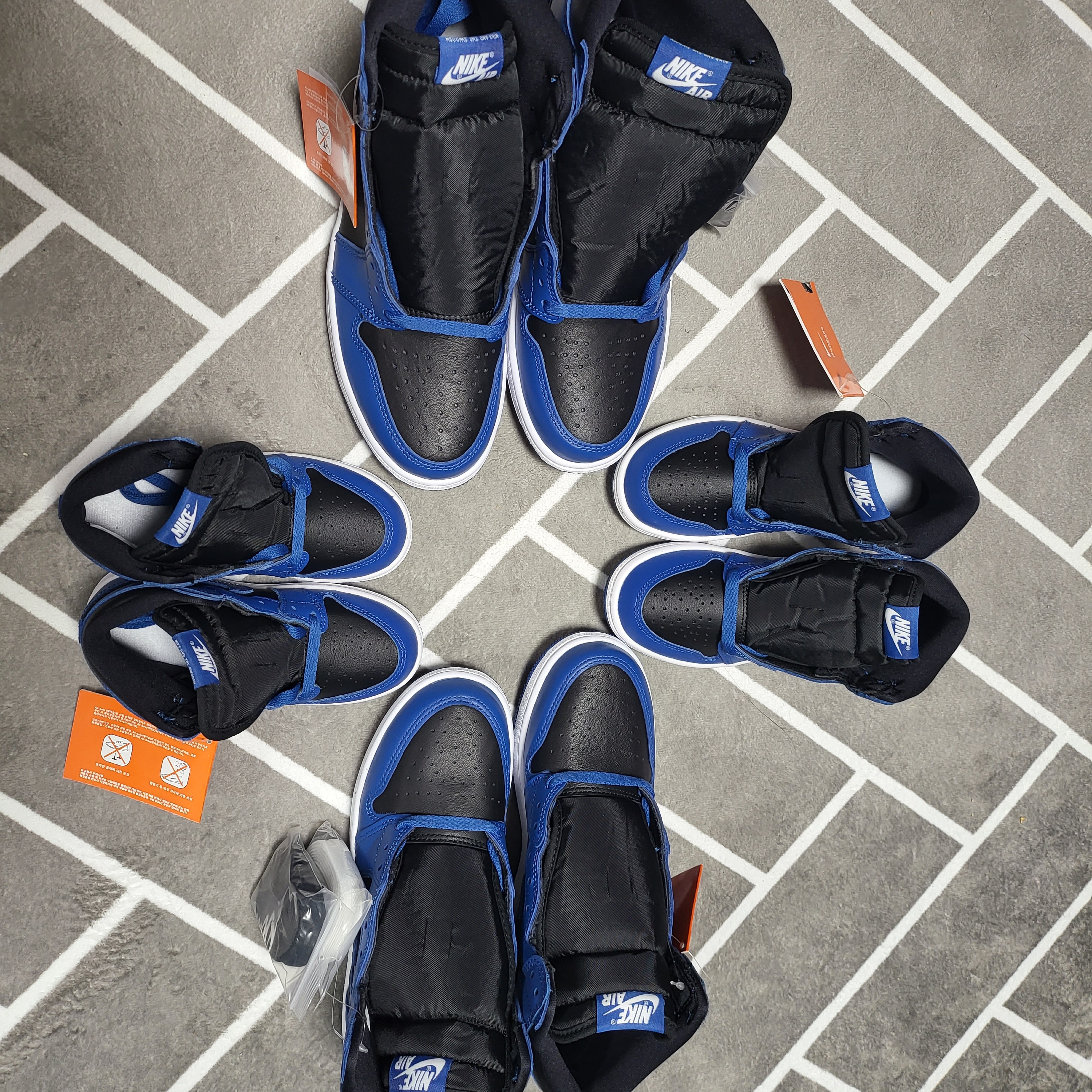 Jordan 1 Retro High OG Dark Marina Blue, (GS) Jordan 1 Retro High OG Dark Marina Blue 착용 스타일 - 2