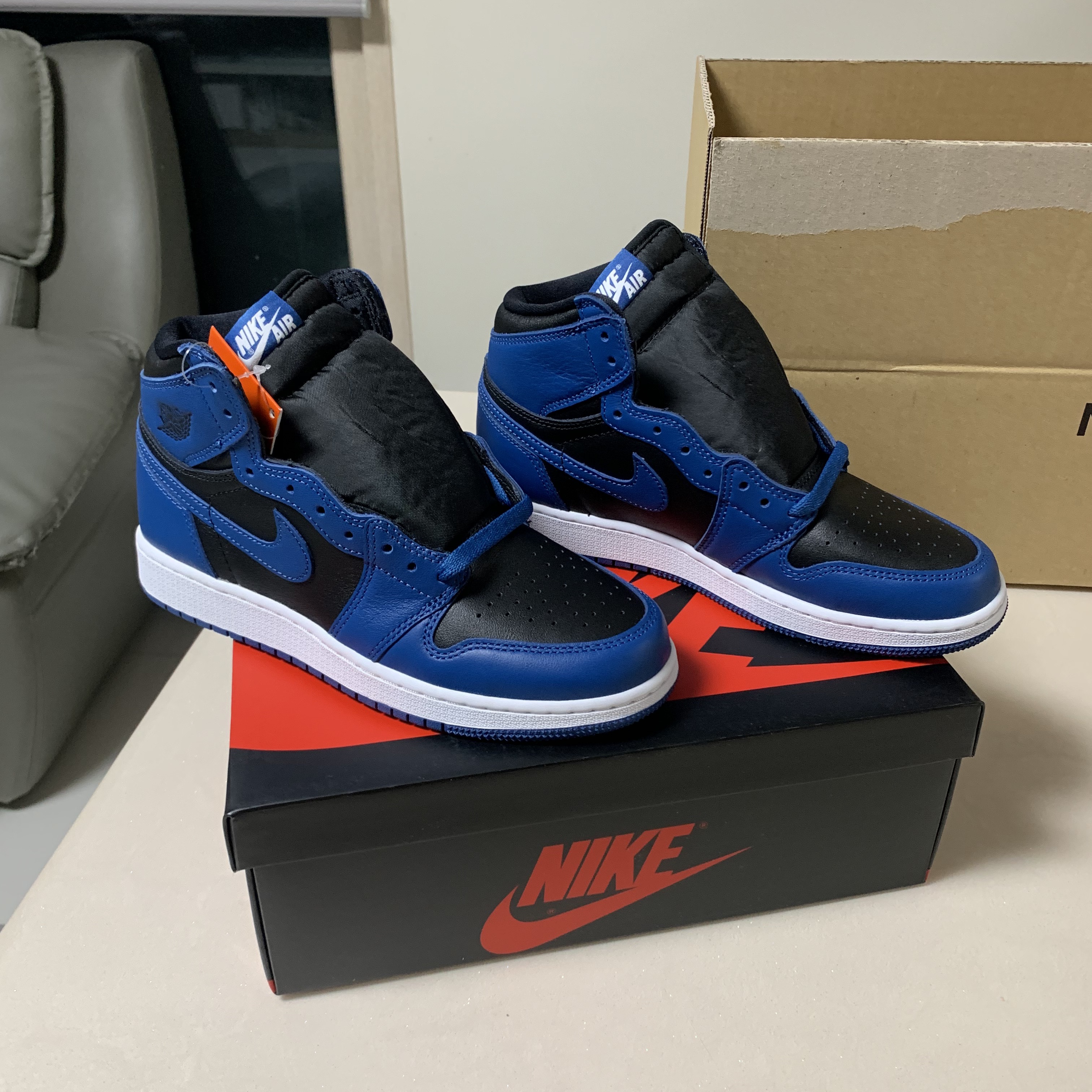 (GS) Jordan 1 Retro High OG Dark Marina Blue 착용 스타일 - 2