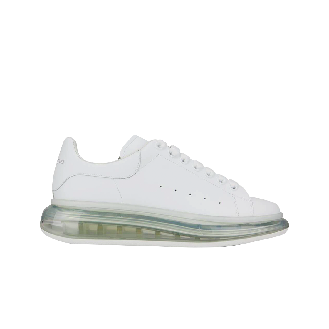 알렉산더 맥퀸 오버사이즈드 스니커즈 클리어 솔 화이트(Alexander McQueen Oversized Sneakers Clear Sole White)