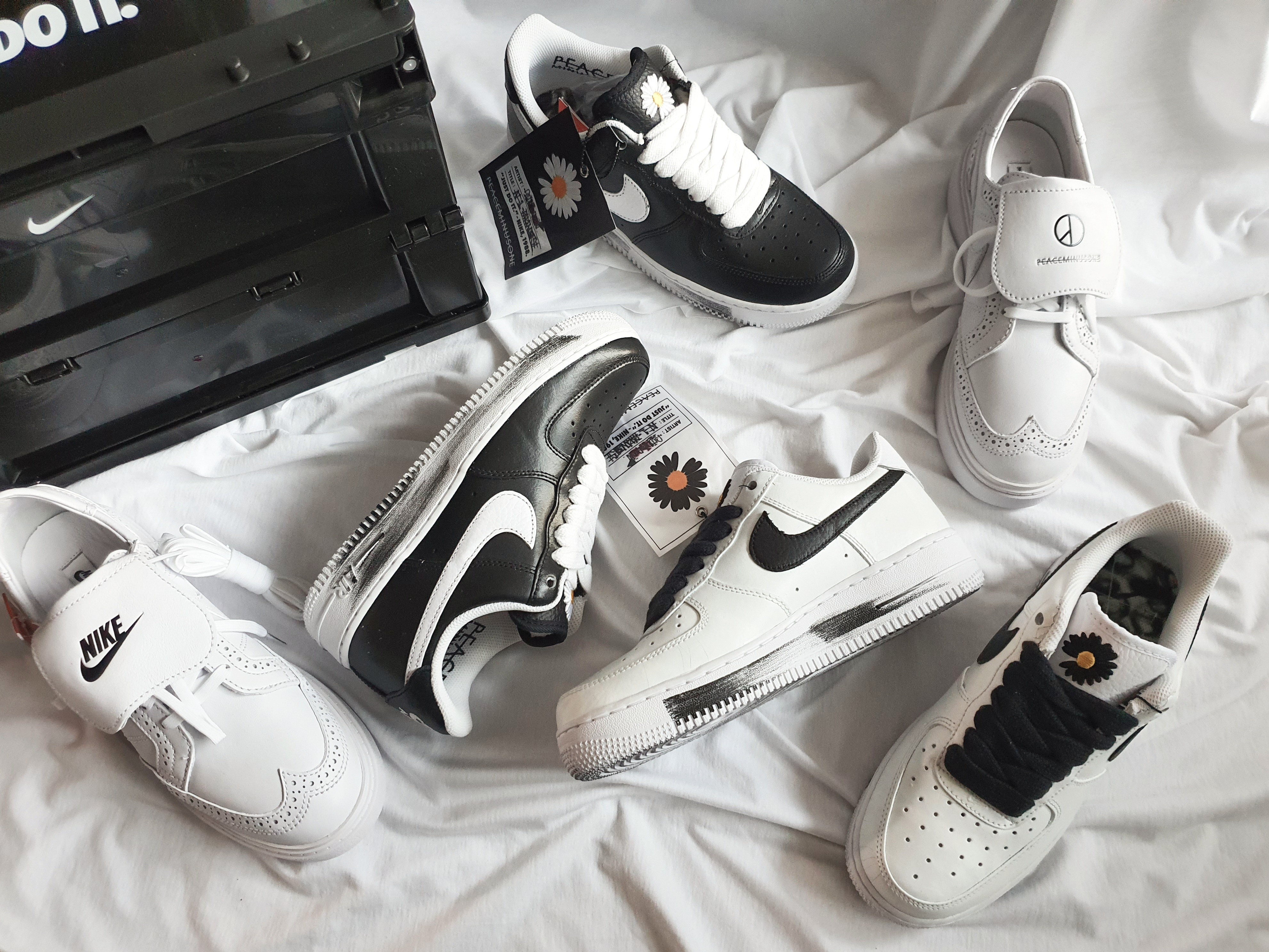 Nike x Peaceminusone Air Force 1 Low Para-Noise, Nike x Peaceminusone Air Force 1 Low Para-Noise 2.0 착용 스타일