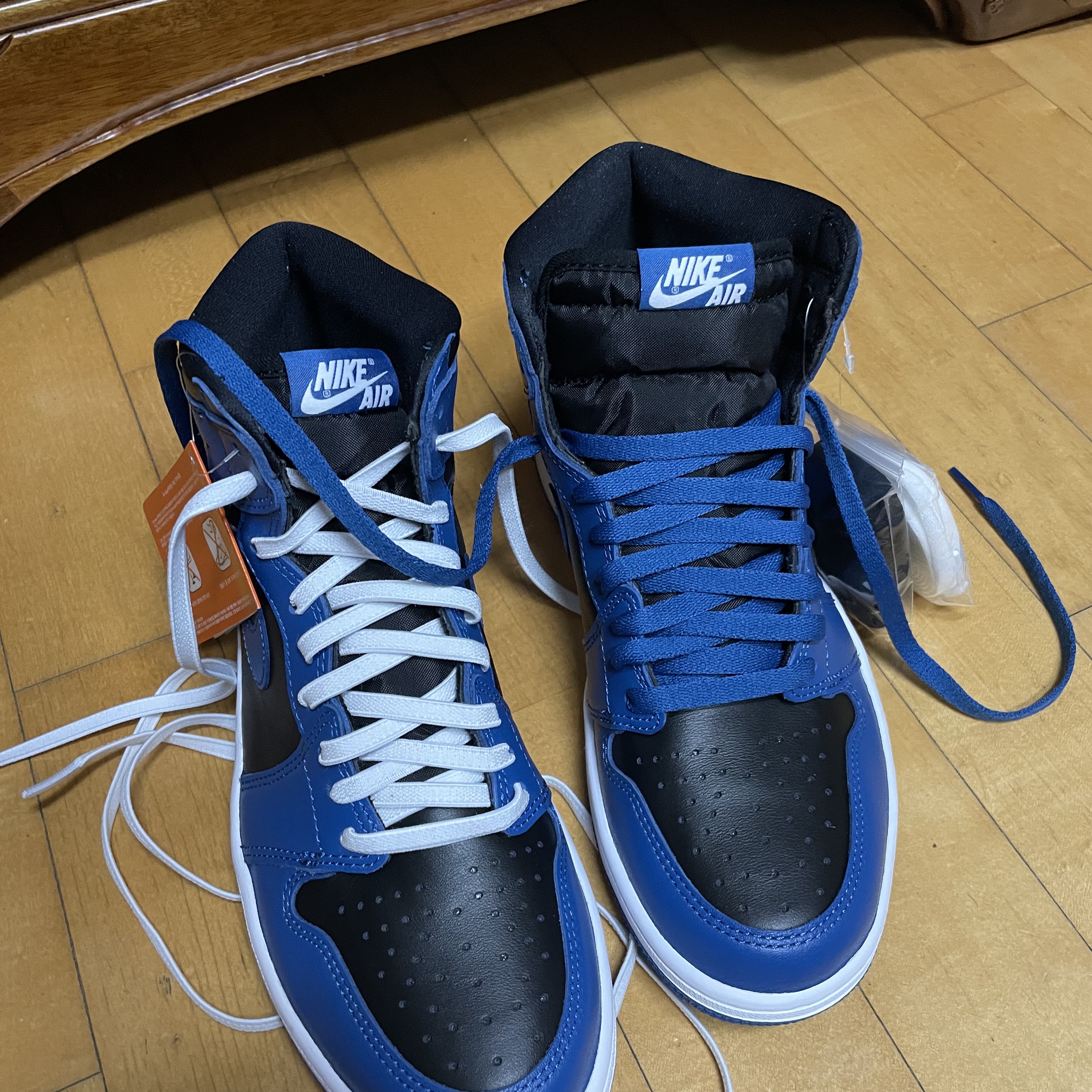 Jordan 1 Retro High OG Dark Marina Blue 착용 스타일 - 3