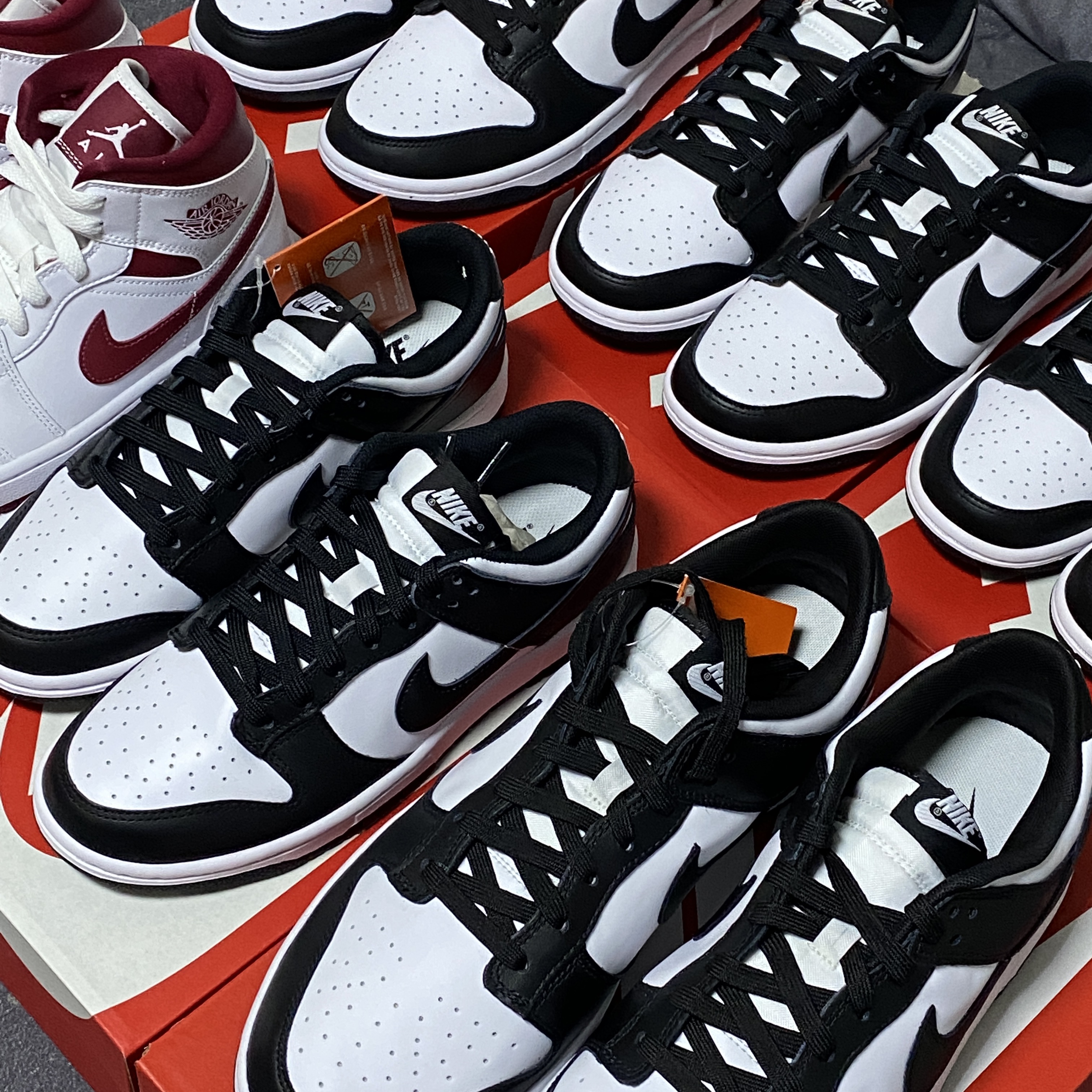 Nike Dunk Low Retro Black, (W) Nike Dunk Low Black 착용 스타일