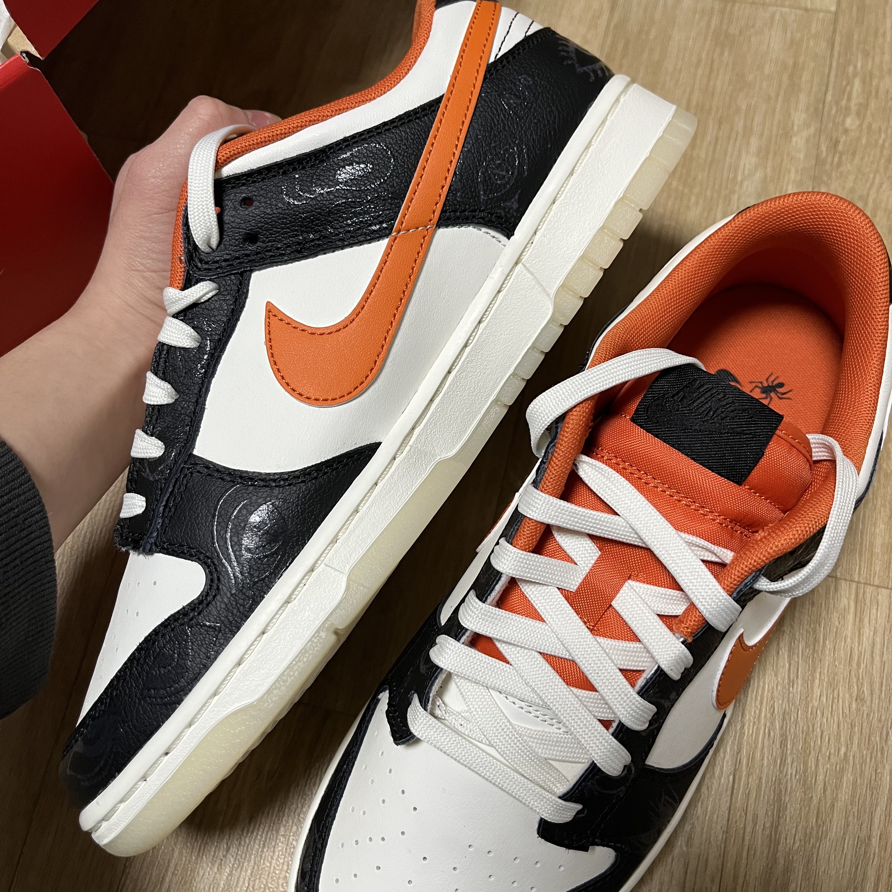 Nike Dunk Low Retro PRM Halloween, (GS) Nike Dunk Low PRM Halloween 착용 스타일