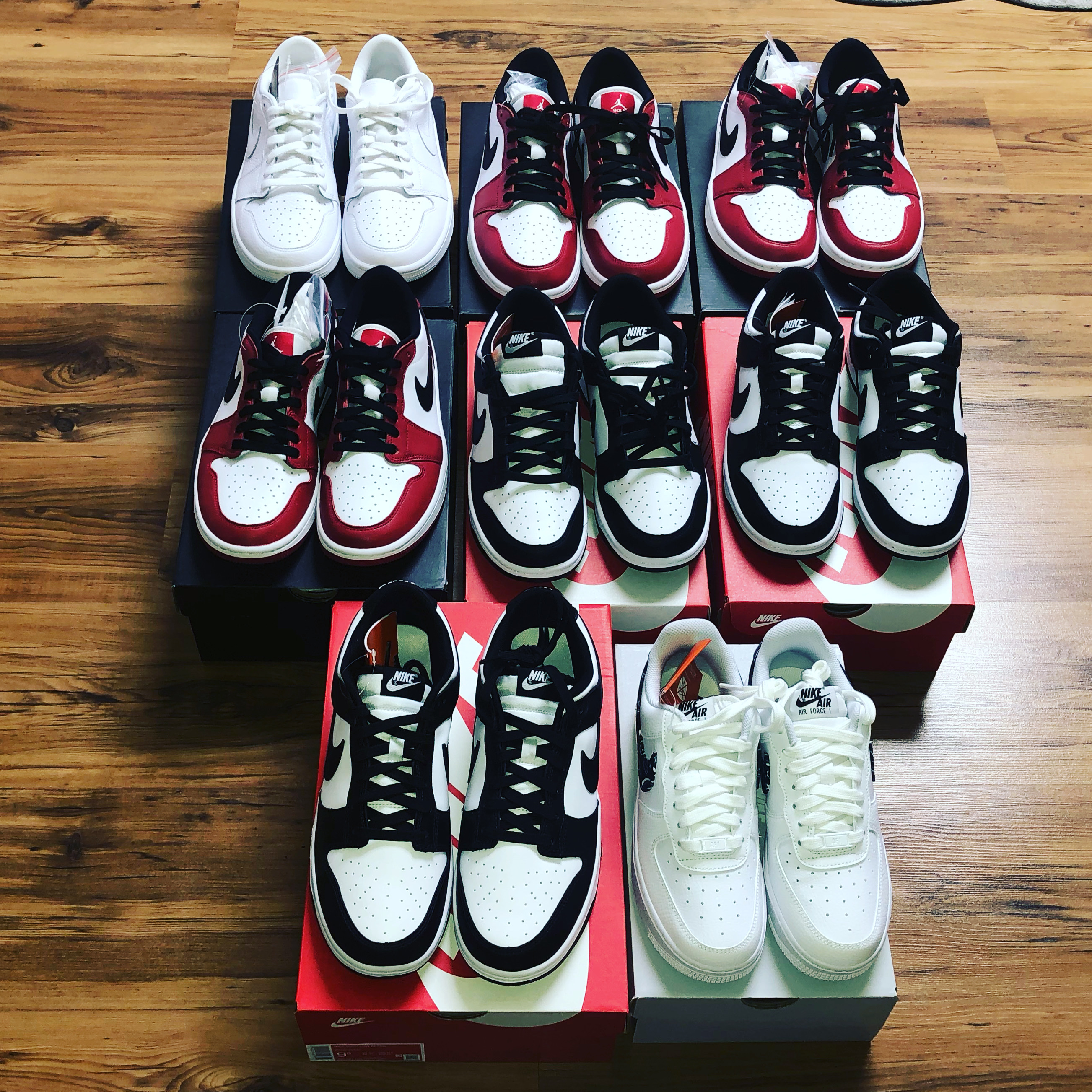 Nike Dunk Low Retro Black, Jordan 1 Low Golf Chicago 착용 스타일