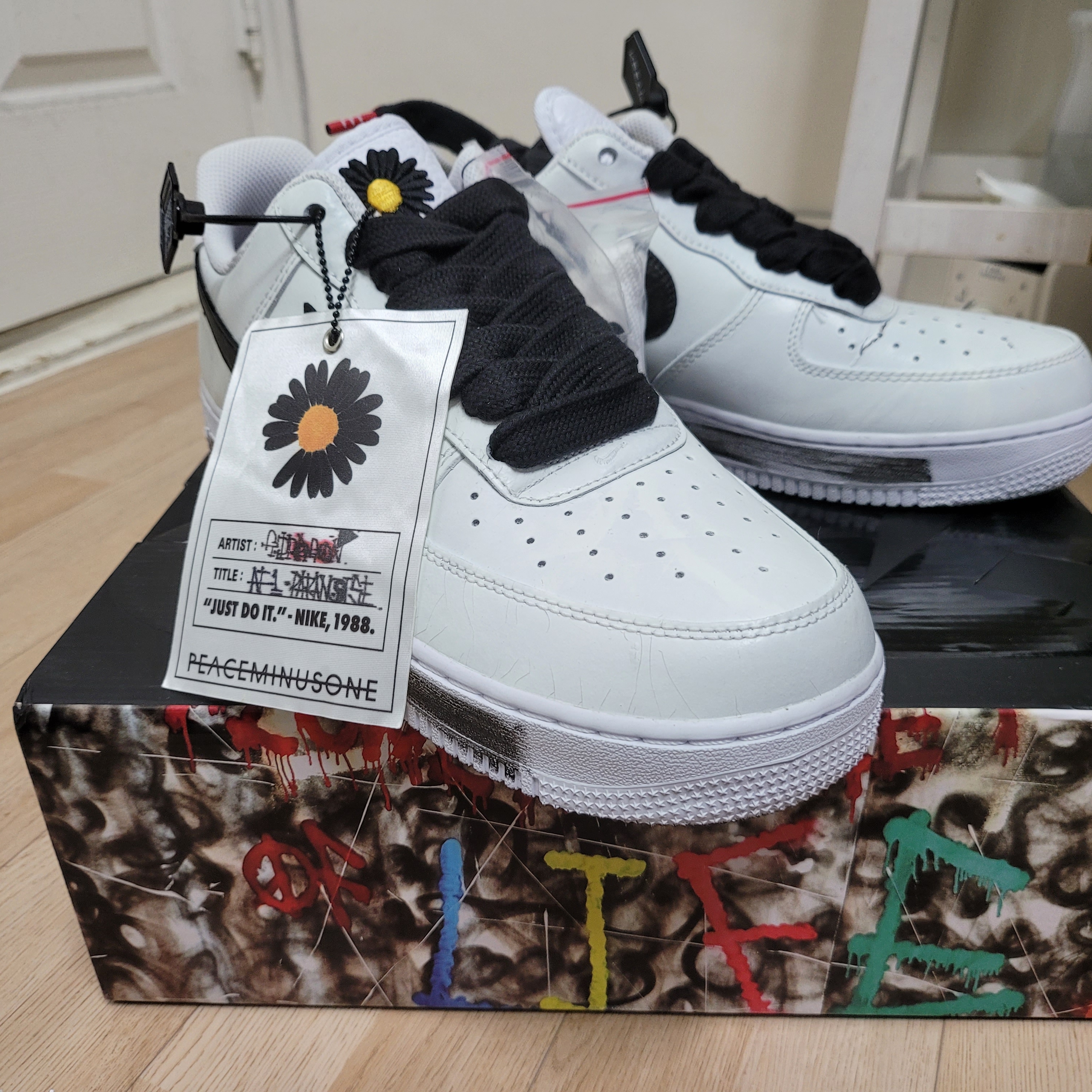 Nike x Peaceminusone Air Force 1 Low Para-Noise 2.0 착용 스타일