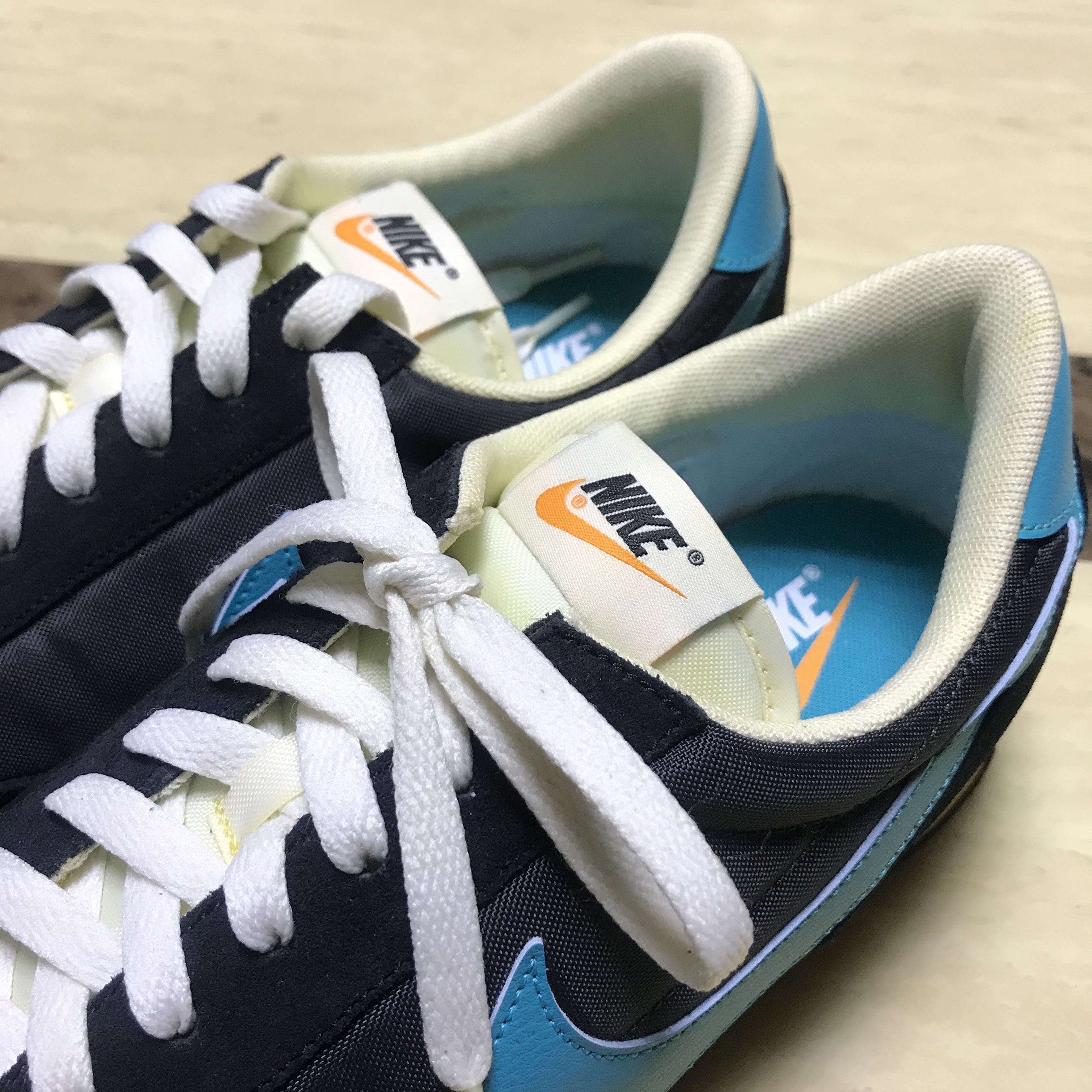 (W) Nike Daybreak Aqua Black 착용 스타일 - 5